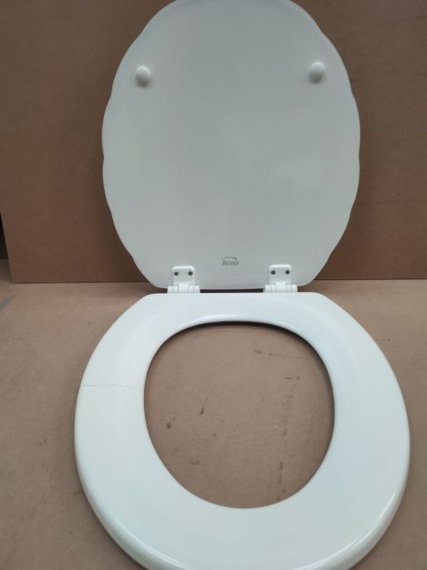 [CRACKED] Bemis 5900ZART000 Shell Toilet Seat, White - Image 2 of 2