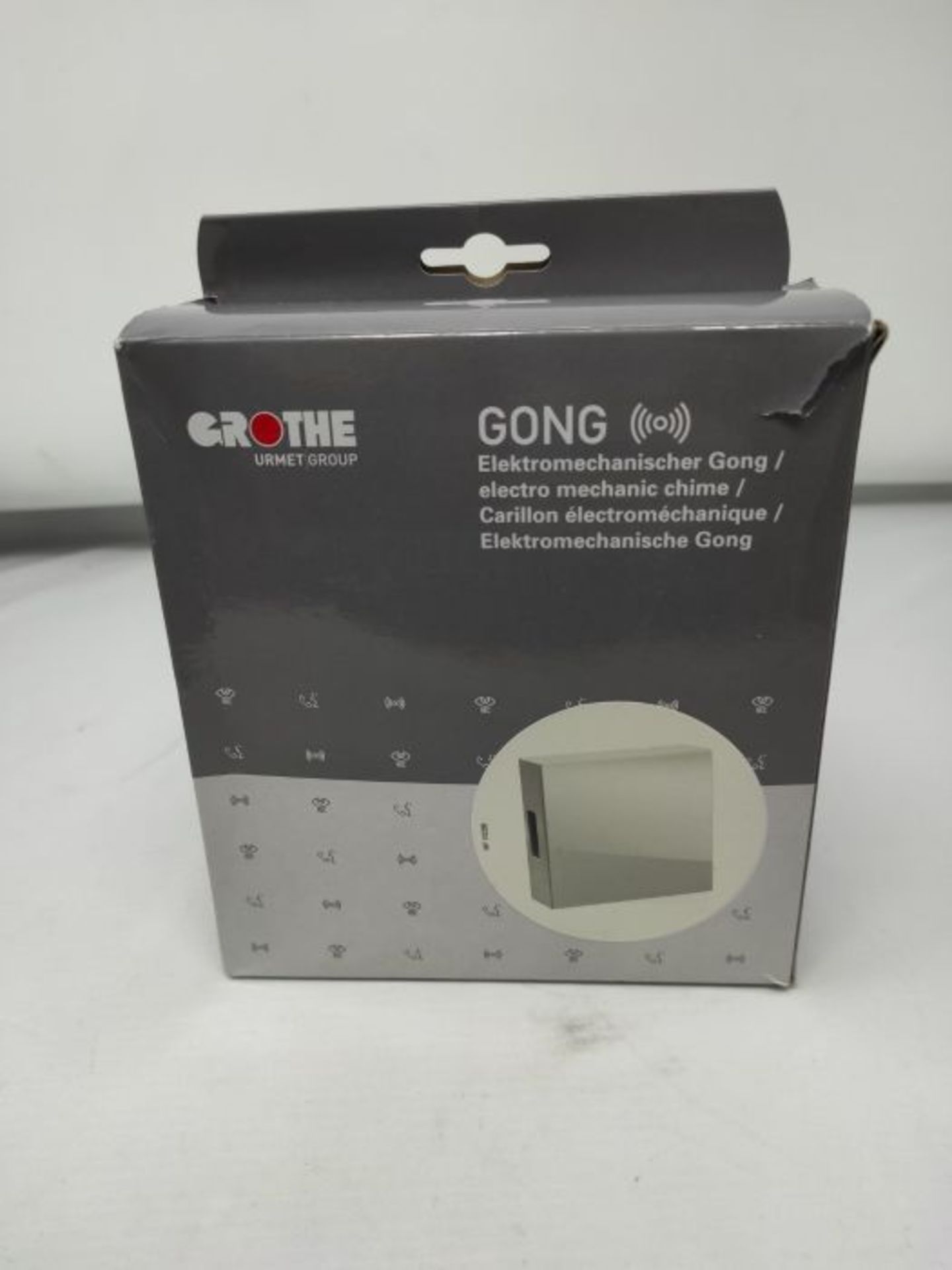 Unitec Grothe Gong Luna 47223 Doorbell with Glass Panel - Two-Tone Ring - Image 2 of 3