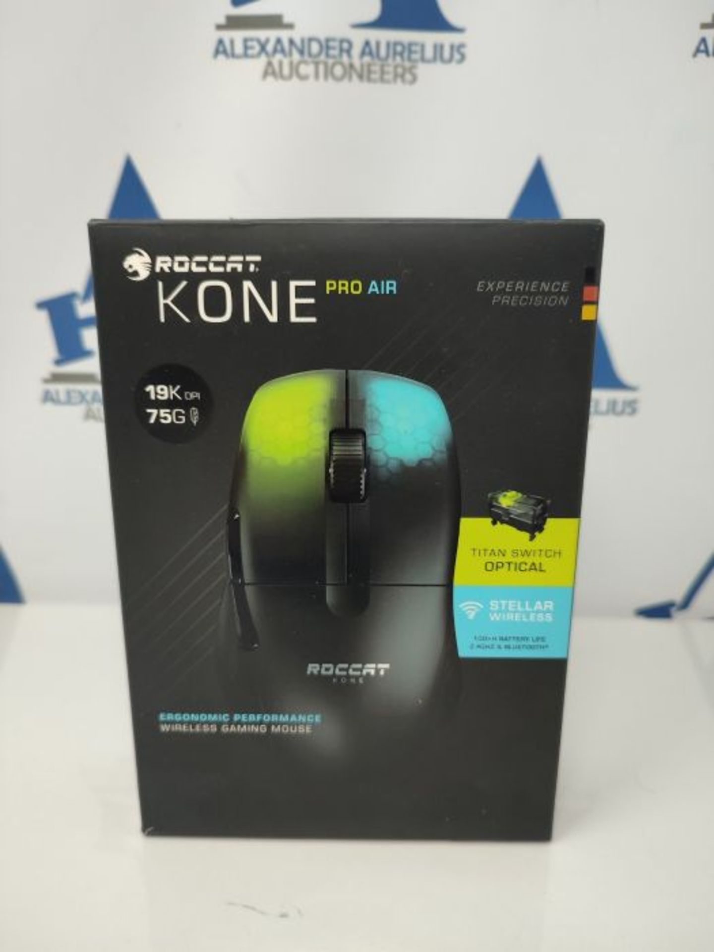 RRP £105.00 Kone Pro Air - Ergonomic Optical Performance Gaming Wireless Mouse, black - Image 2 of 3