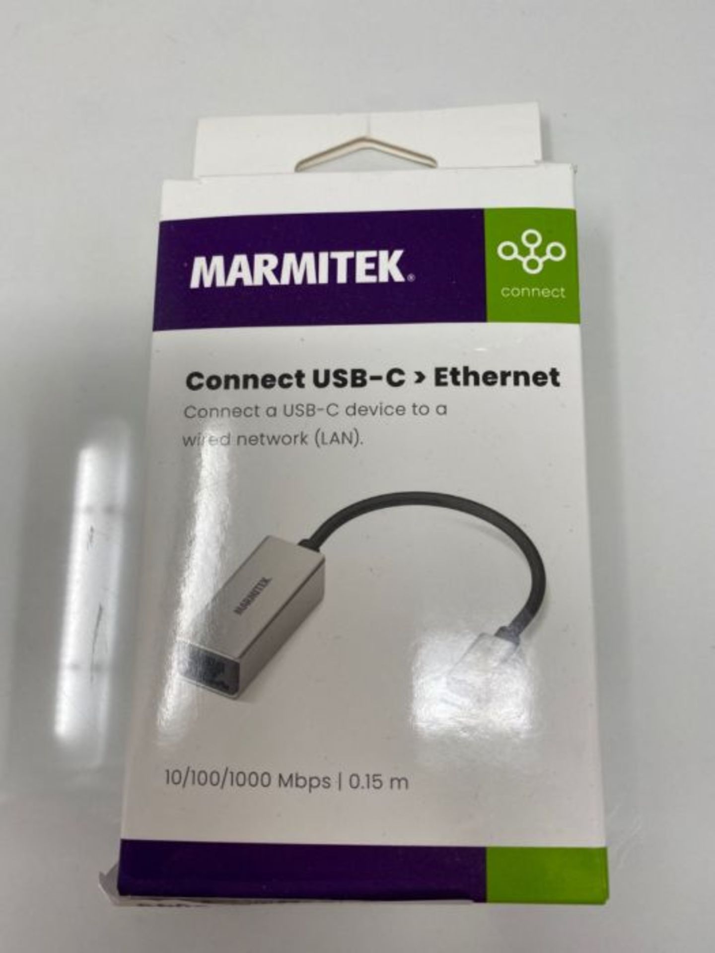 USB C to Ethernet Adapter Cable - Marmitek UE24 - Connect Thunderbolt to LAN - Connect - Image 2 of 3