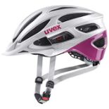 RRP £69.00 Uvex Unisex-Adult, true bike helmet, silver - fuchsia, 55-58 cm