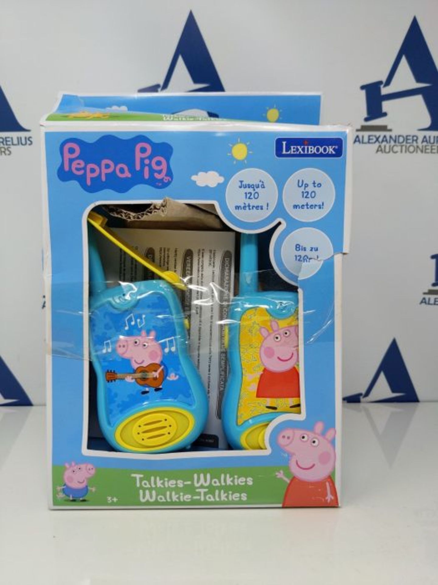 Lexibook 8597478 TW12PP Peppa Pig Walkie-Talkies, für Kinder, Gürtelclip, Batterie,