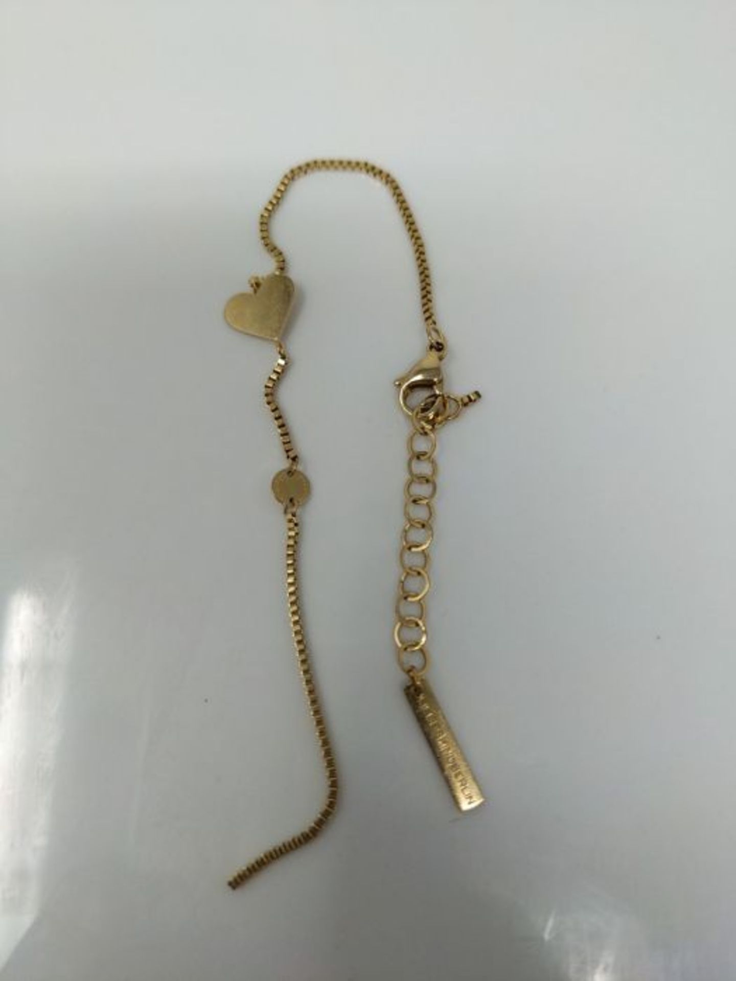 [CRACKED] Liebeskind LJ-0510-B-20 Damen Armband Herz Edelstahl Gold 20 cm - Image 2 of 2