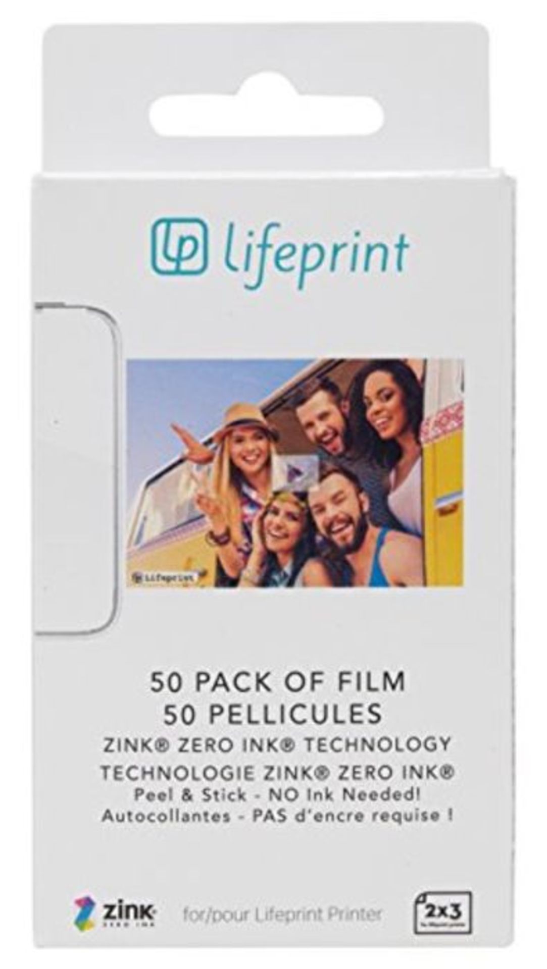 Lifeprint PH06 Pellicola per Augmented Reality Photo e Video Printer, 5 x 7.6 cm, 50 P