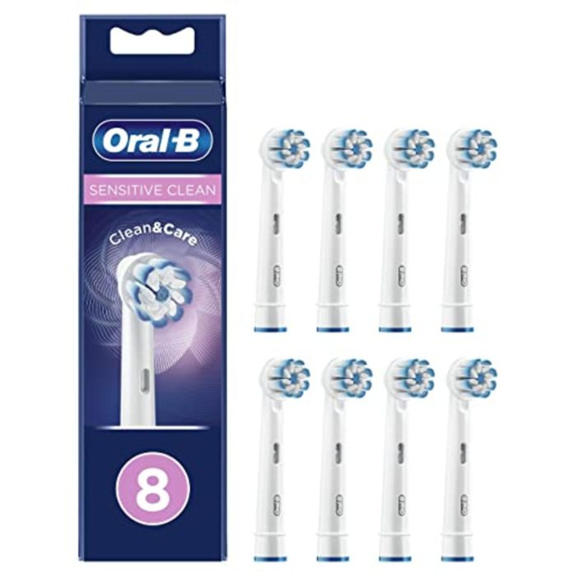 Oral-B Sensitive Clean AufsteckbÃ¼rsten fÃ¼r elektrische ZahnbÃ¼rste, 8 StÃ¼ck