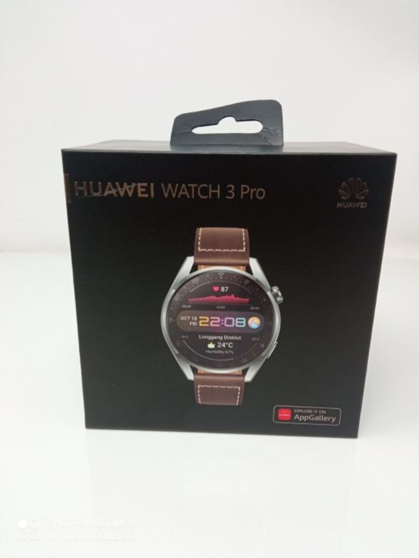 RRP £399.00 HUAWEI Watch 3 Pro Classic - Smartwatch Brown - Image 2 of 3