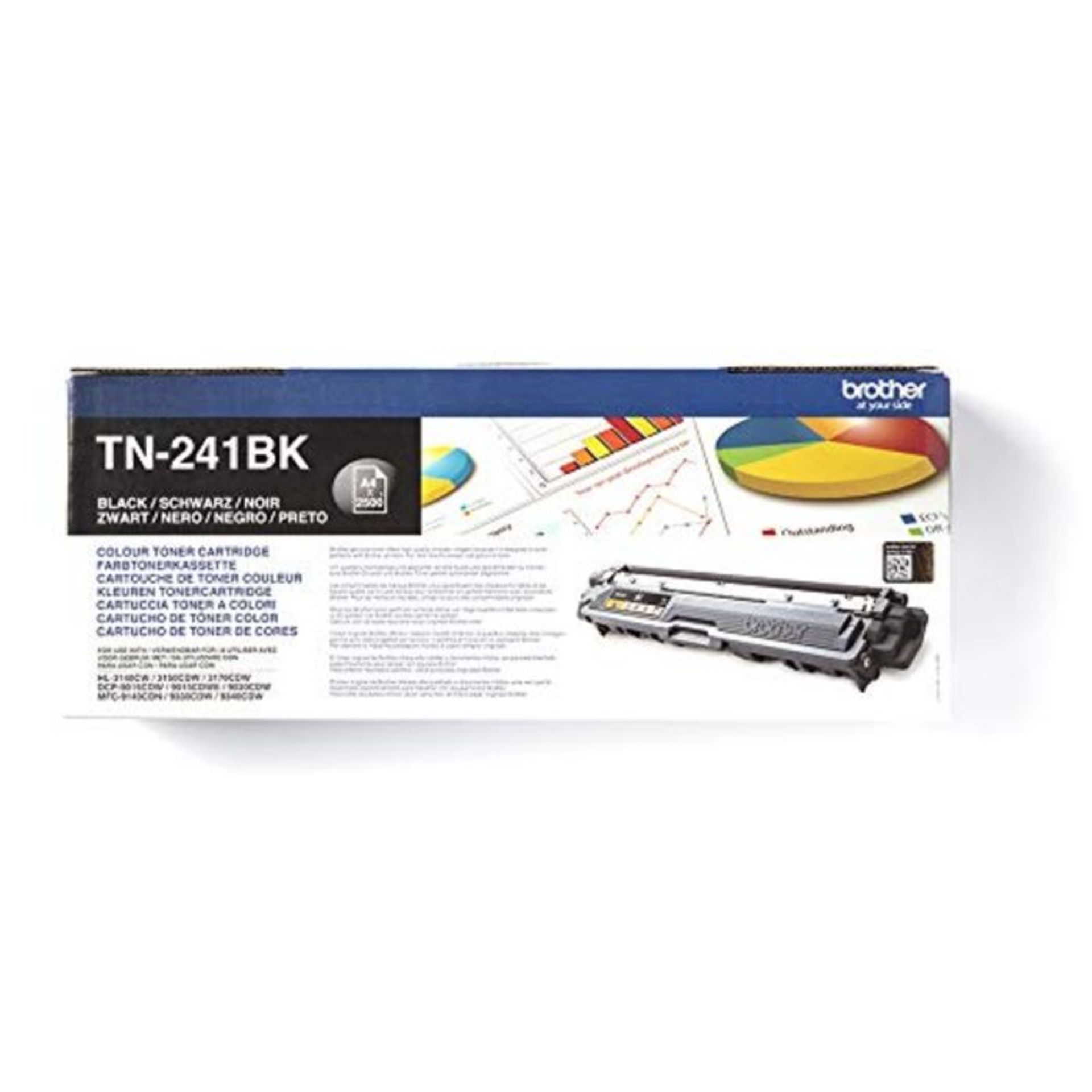 RRP £52.00 Brother TN-241BK Toner Cartridge, Black, Single Pack, Standard Yield, Includes 1 x Ton