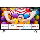 RRP £183.00 TCL 32P500K 32-Inch LED Smart Android TV HD, HDR, Micro Dimming, Netflix, YouTube, DVB