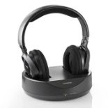 RRP £58.00 [CRACKED] Thomson WHP 3001 Wireless Headphones for Portable Music Players 863 MHz, Bla