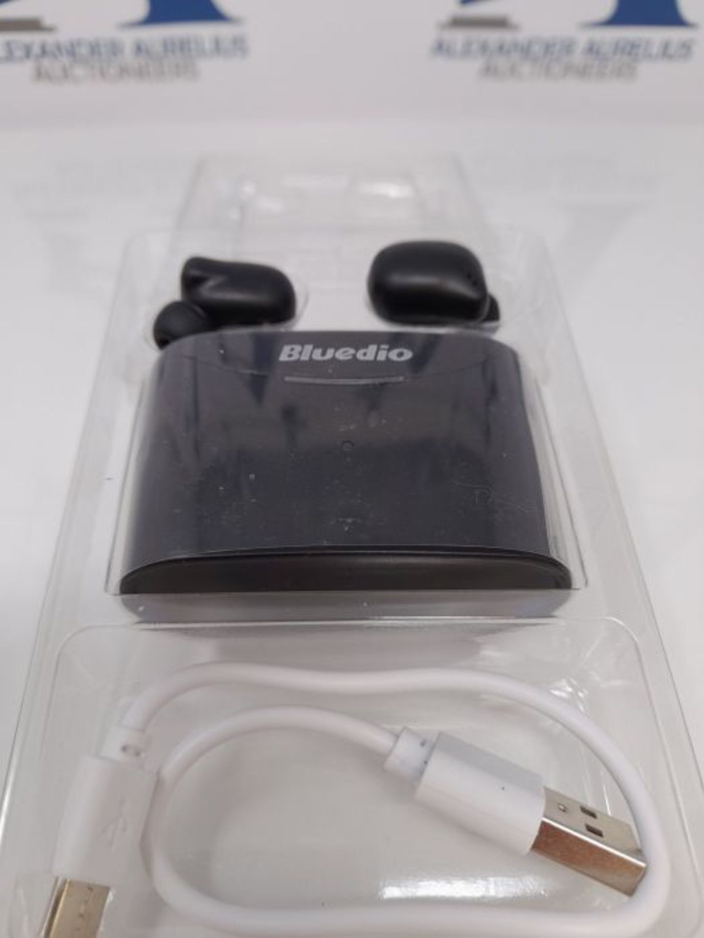 Bluetooth Earphones, Bluedio T Elf 2 Wireless Earphones True Wireless Earbuds 5.0 Blue - Image 2 of 3