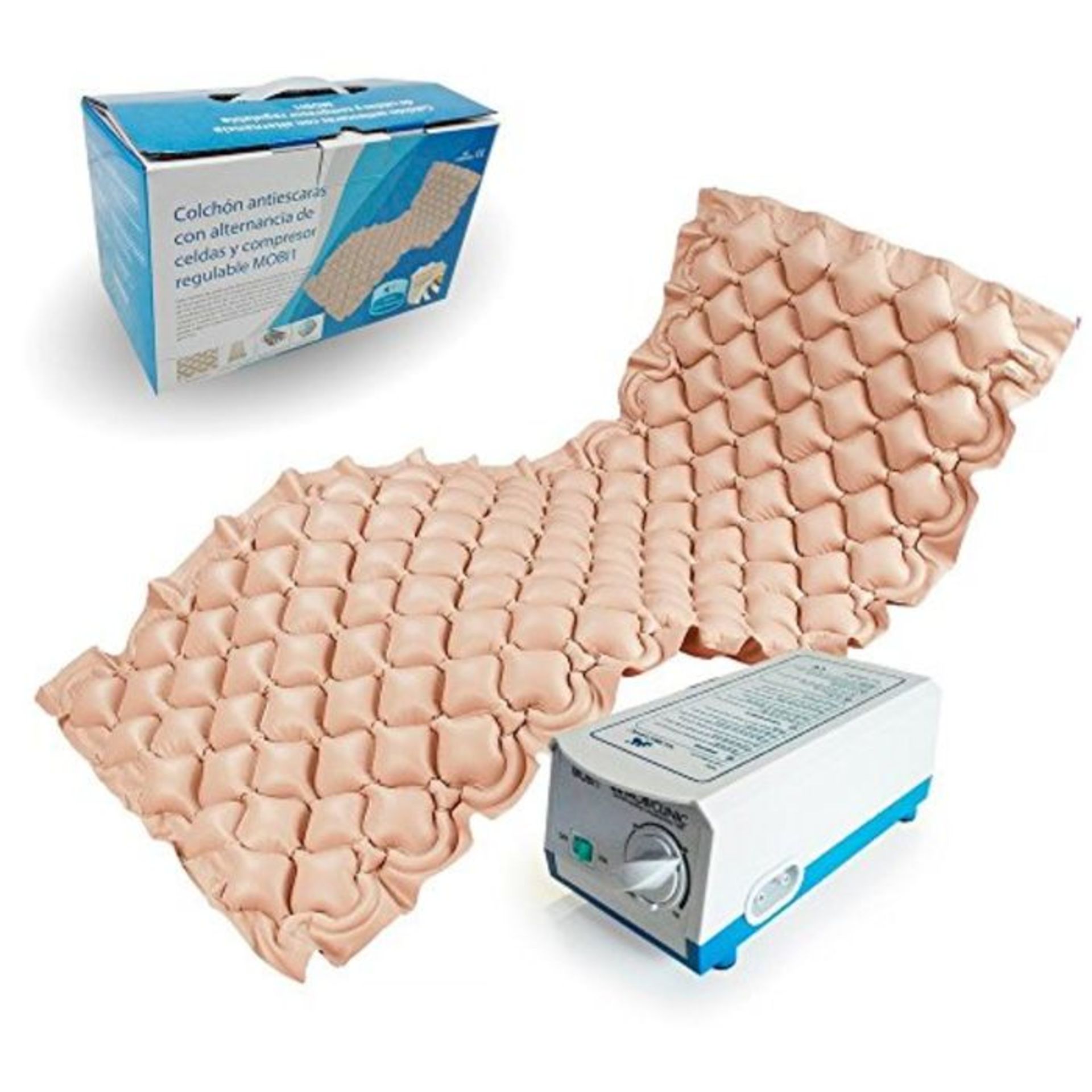 Mobiclinic Anti-Decubitus Air Pressure Mattress, Anti-Bedsores, Cell Alternation and C