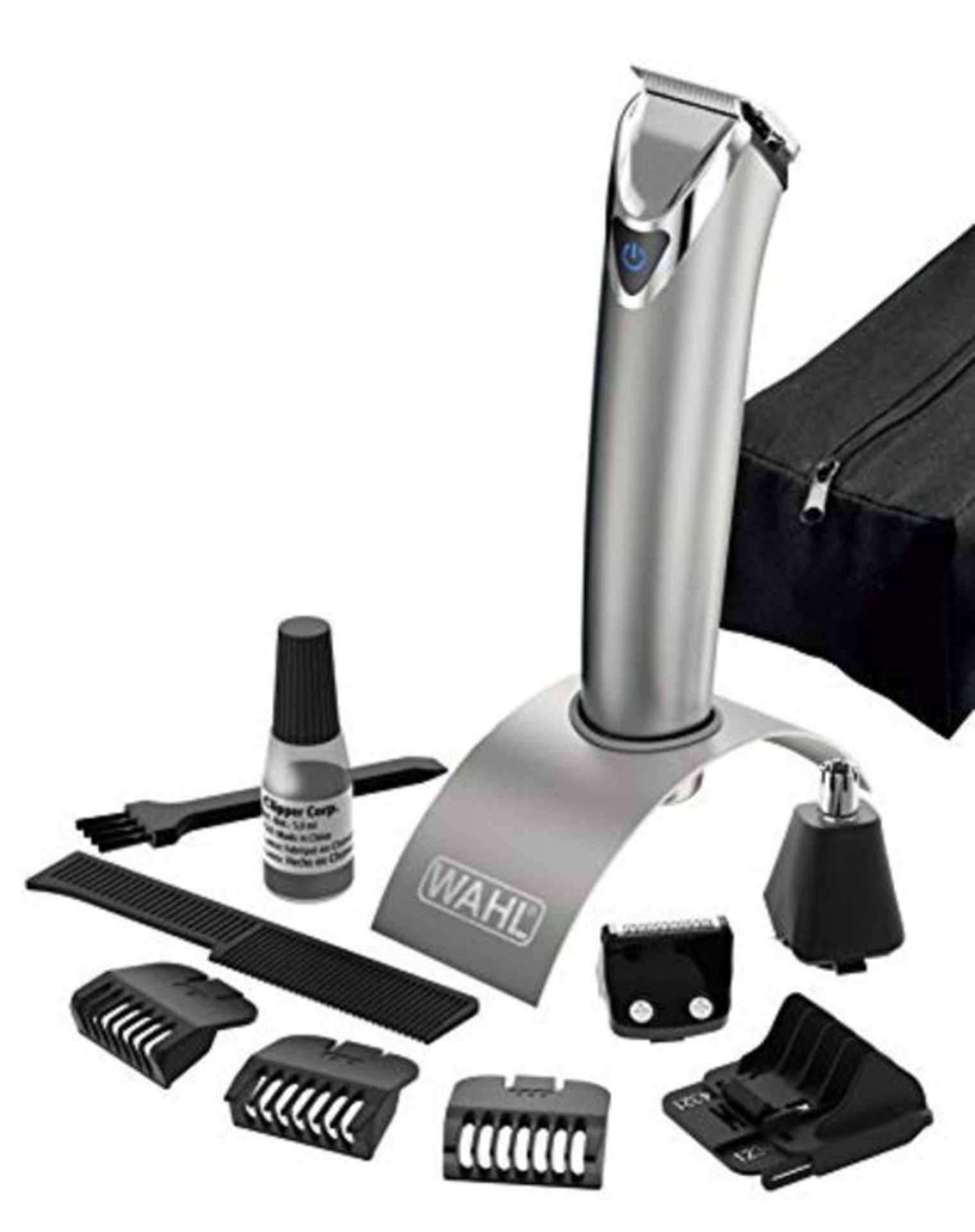 RRP £81.00 Wahl 9818-116 Stainless Steel Beard Trimmer, Lithium Ion Battery, Steel