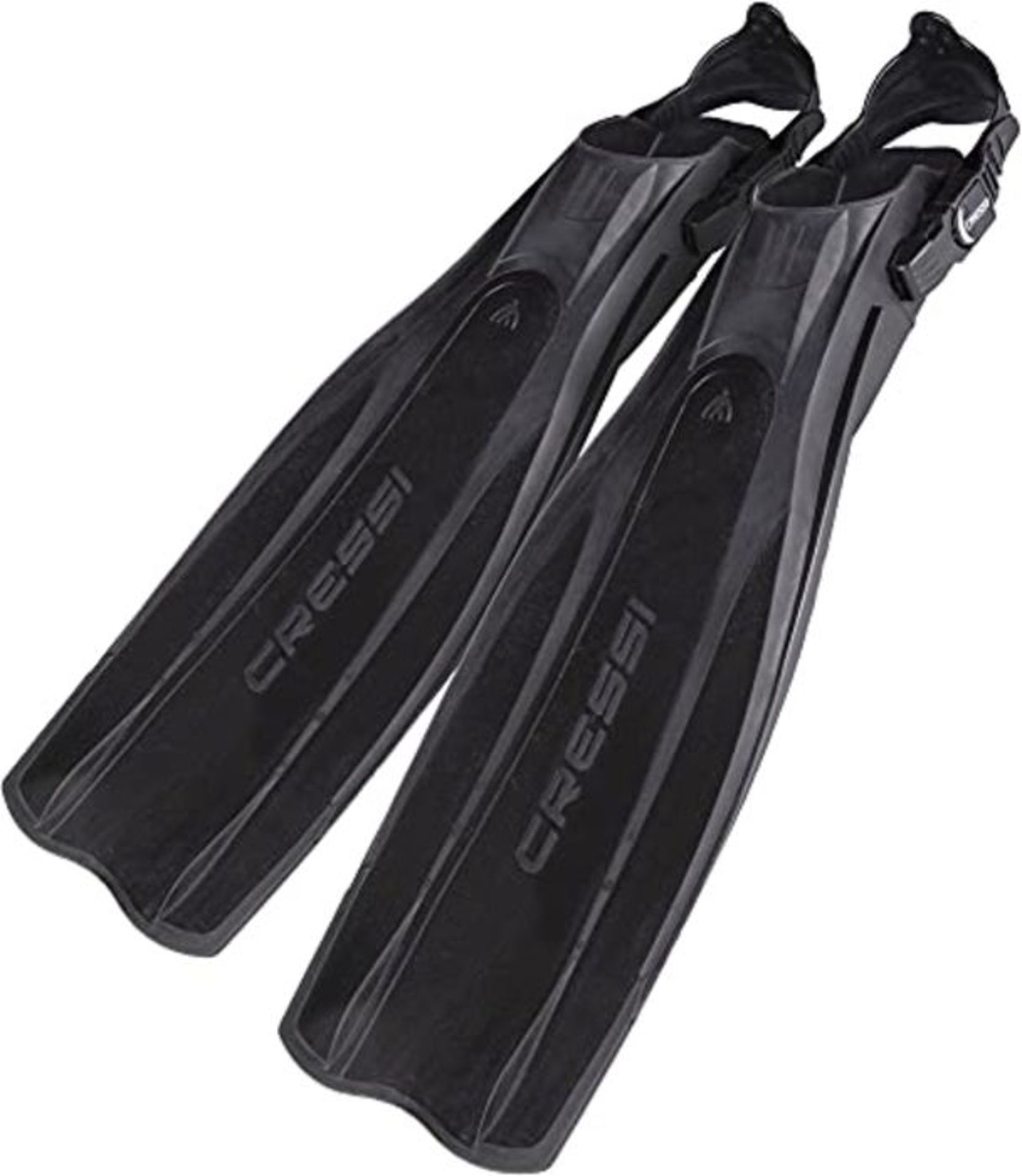 Cressi Unisex's Pro Light-Premium Scuba Diving Heel Fins, Black, Small/Medium