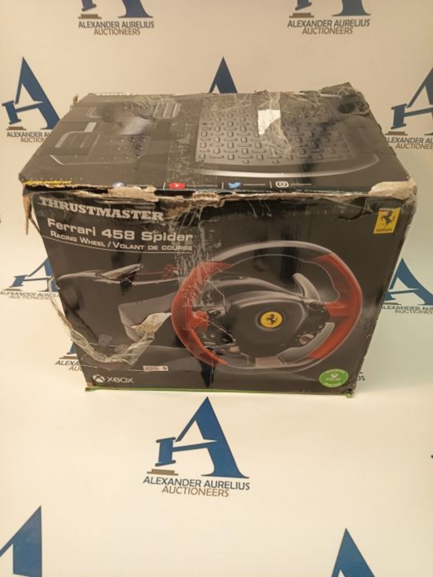 RRP £81.00 Thrustmaster Ferrari 458 Spider Racing Wheel - Wheel and 2 pedal set - compatible with - Image 2 of 3