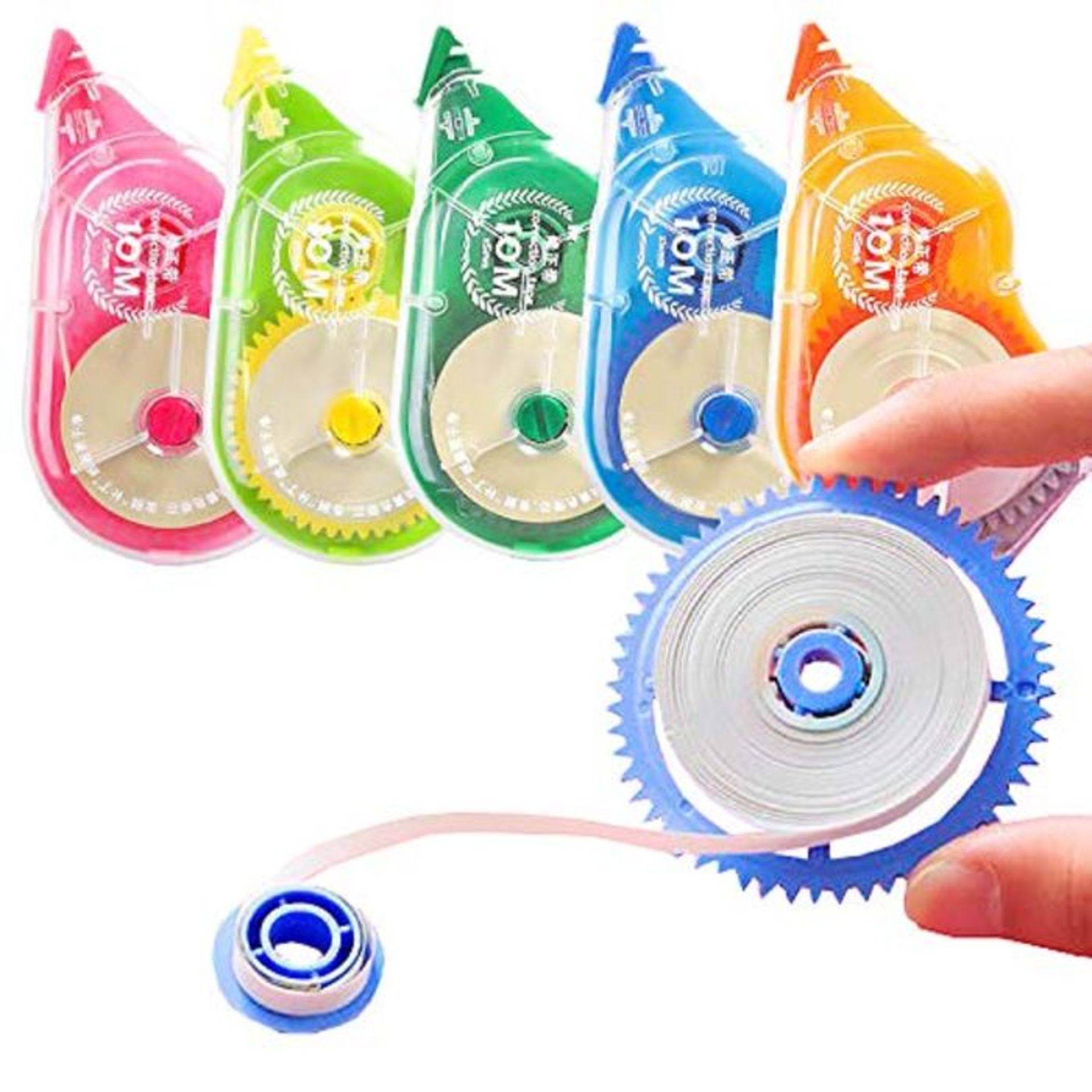 Liuer 18PCS Correction Tapes Correction Roller Multicoloured Stationery for School Off