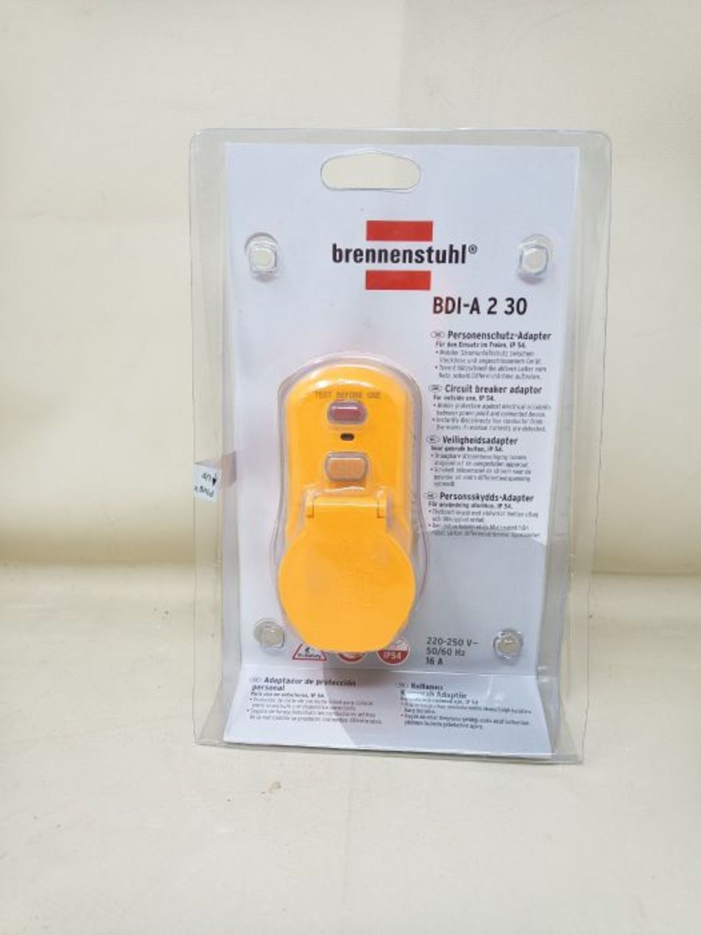Brennenstuhl 1290660 Adapter of Protection People bdi-a 2 30 IP54 - Image 2 of 3