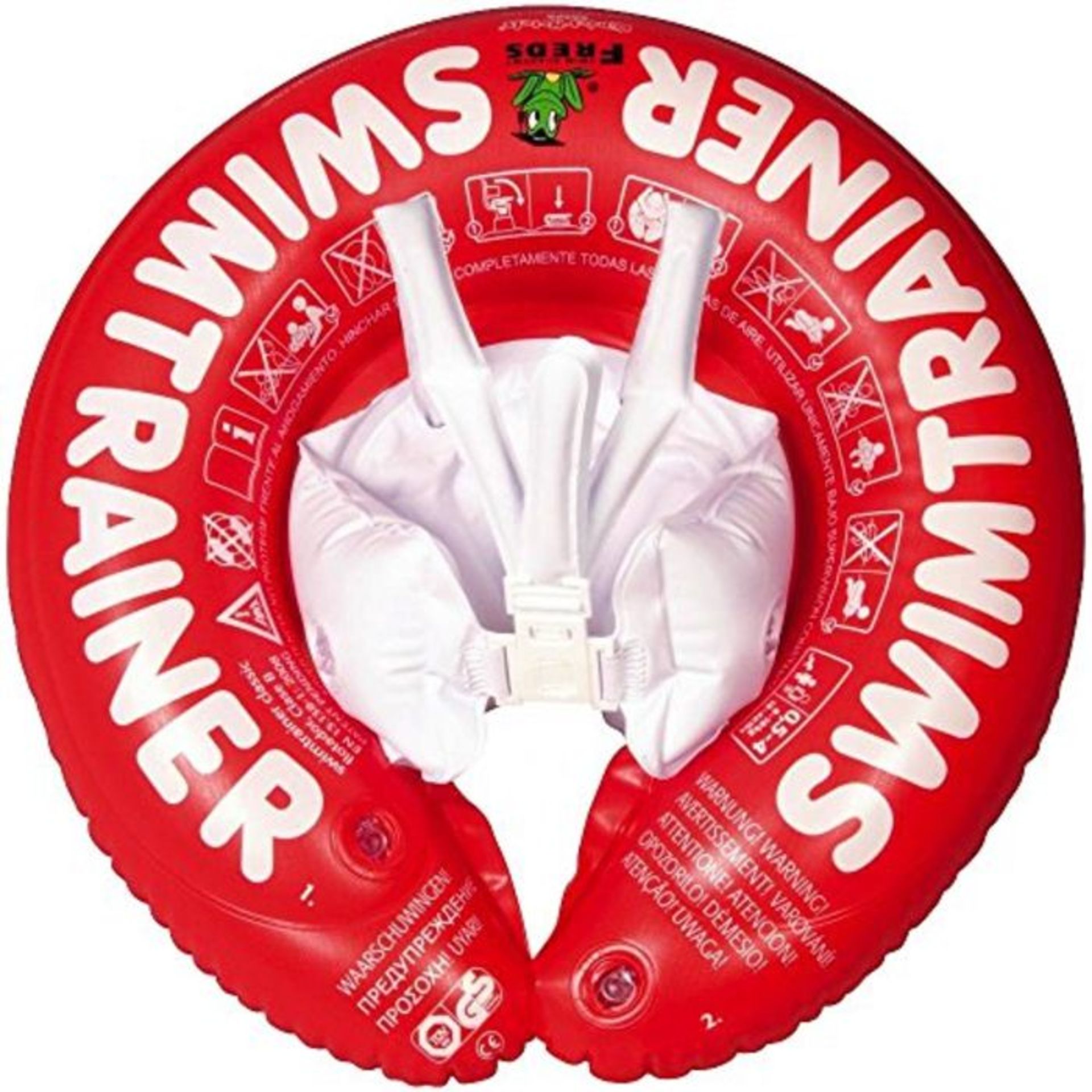 Freds Swim Academy 10102 - Schwimmtrainer Classic, 3 Monate bis ca. 4 Jahre, rot