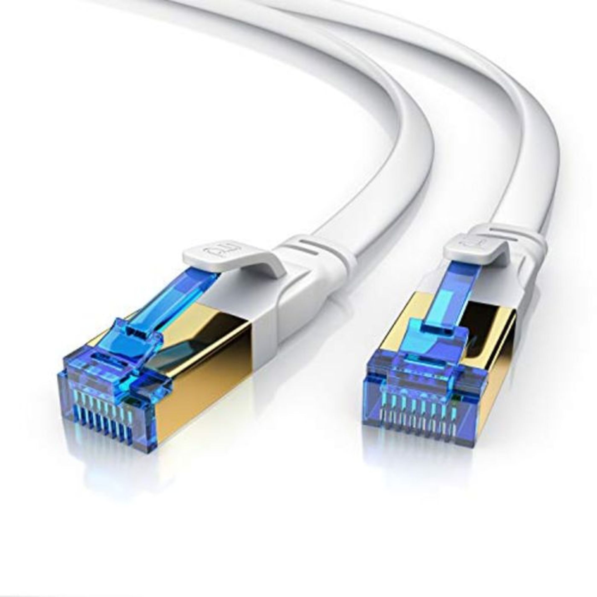 CSL CAT.8 Network Cable Flat 40 Gbits - LAN Cable Patch Cable - CAT 8 High Speed Gigab
