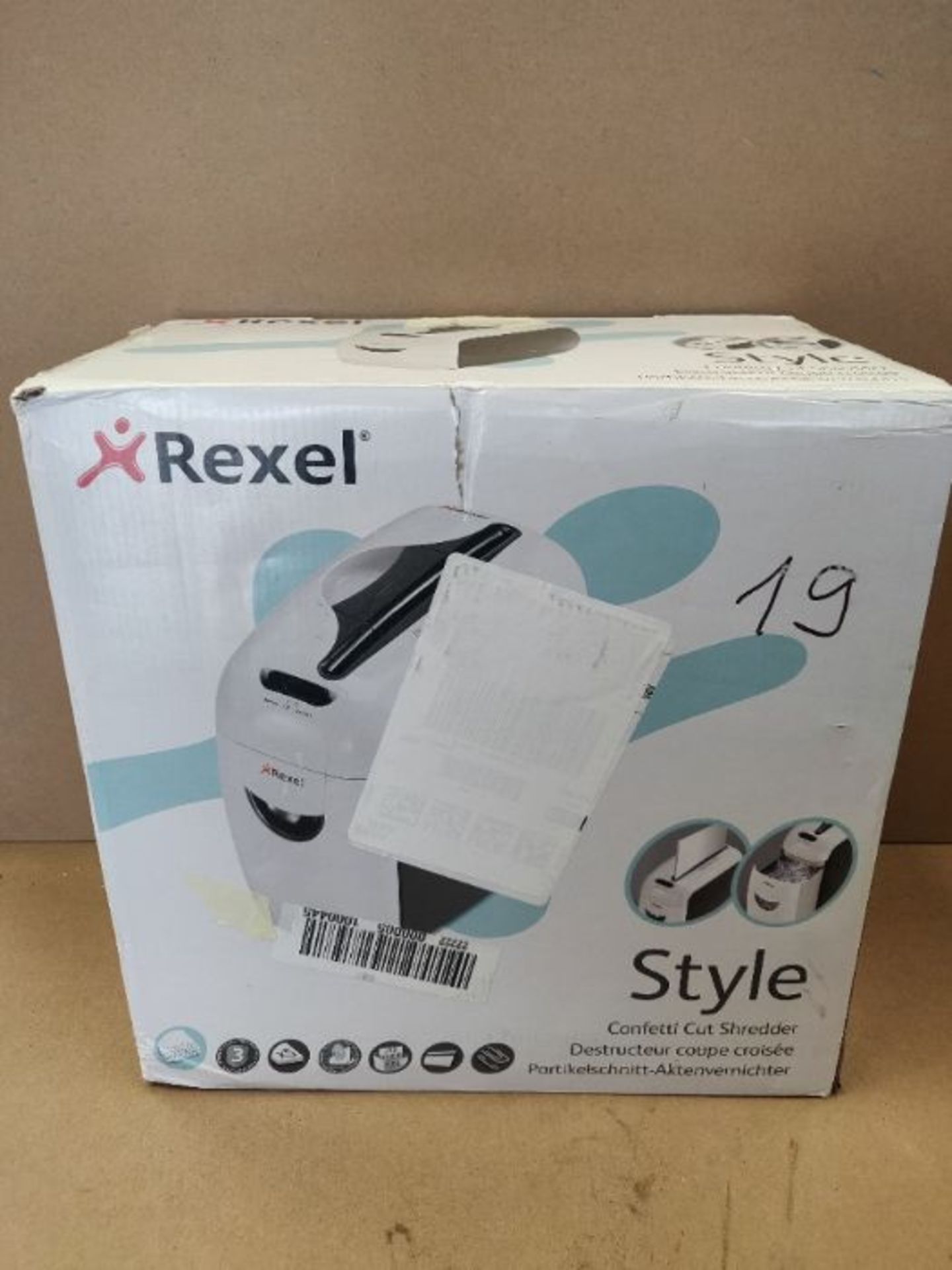 Rexel 2101942UK Style 5 Sheet Manual Cross Cut Shredder for Home or Small Office Use,