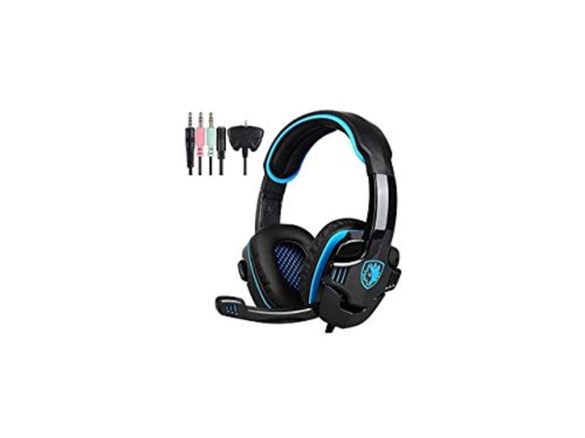 SADES PS4 Headphones,SA708GT 3.5mm Gaming Headset with Microphone,Noise Cancellation M