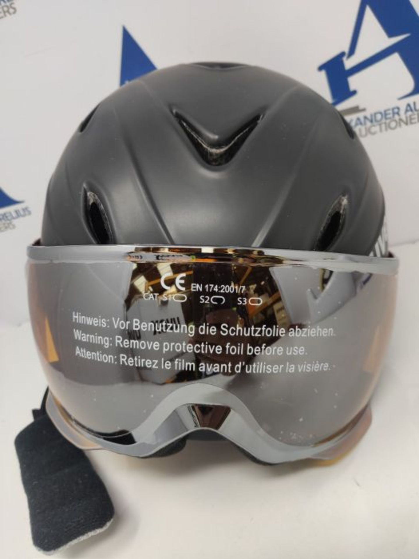 RRP £88.00 uvex Unisex Jugend junior Visor pro Skihelm, Black, 54-56 cm - Image 3 of 3