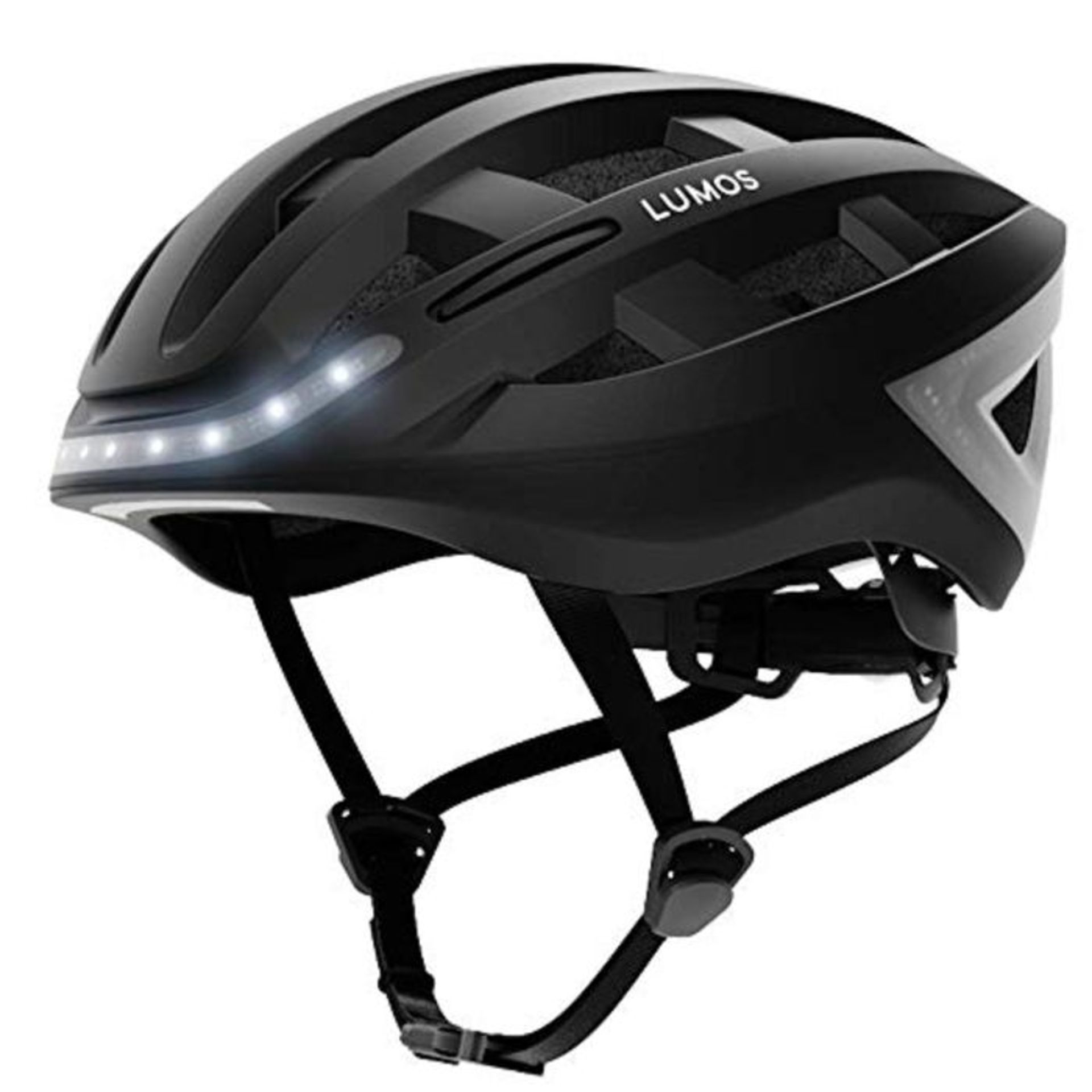 RRP £128.00 Lumos Kickstart Smart Helmet (Charcoal Black) | Bike Accessories | Adult: Men, Women |