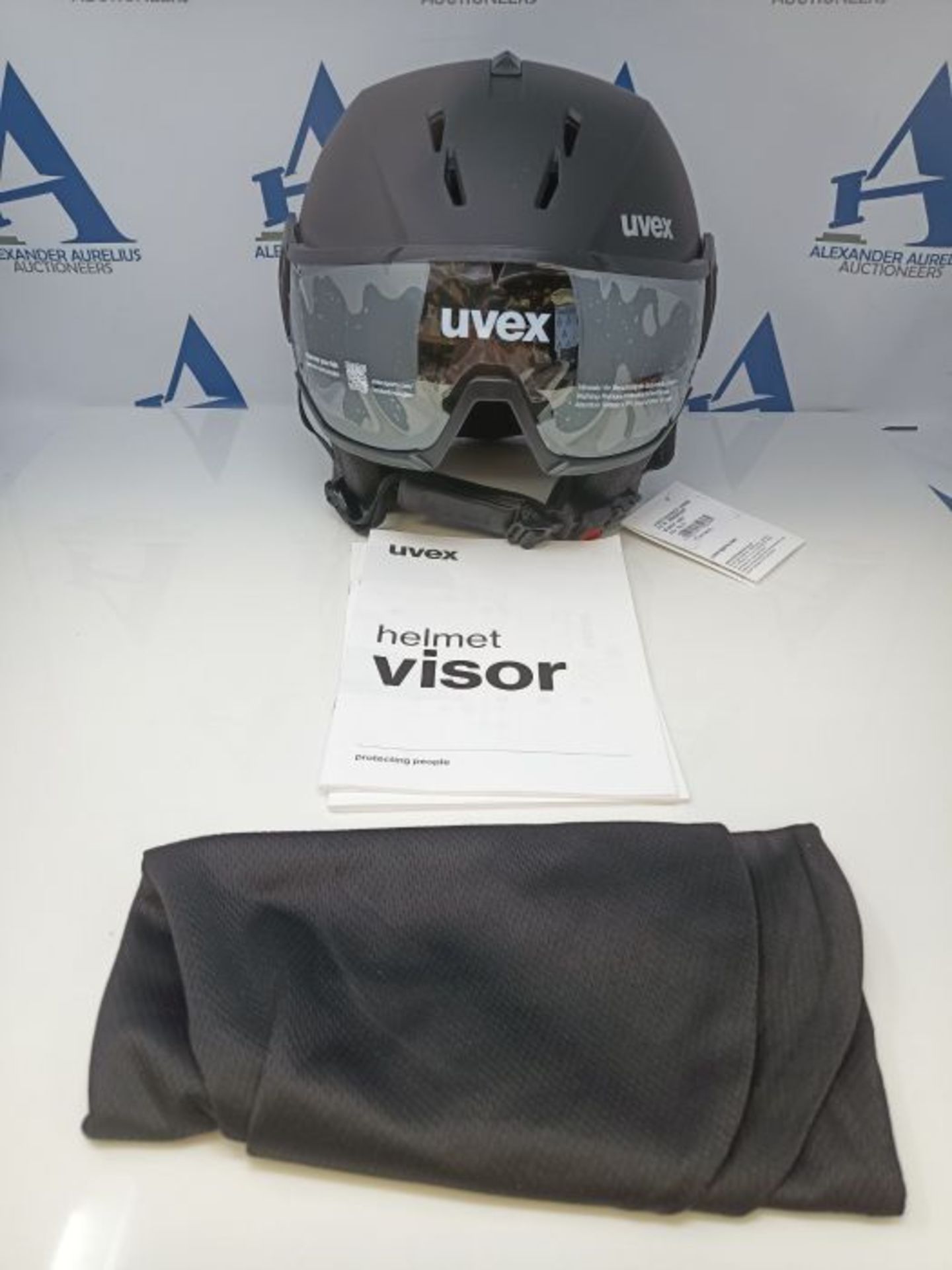 RRP £125.00 Uvex Unisex's Instinct Visor ski Helmet, Black mat, 59-61 cm - Image 3 of 3