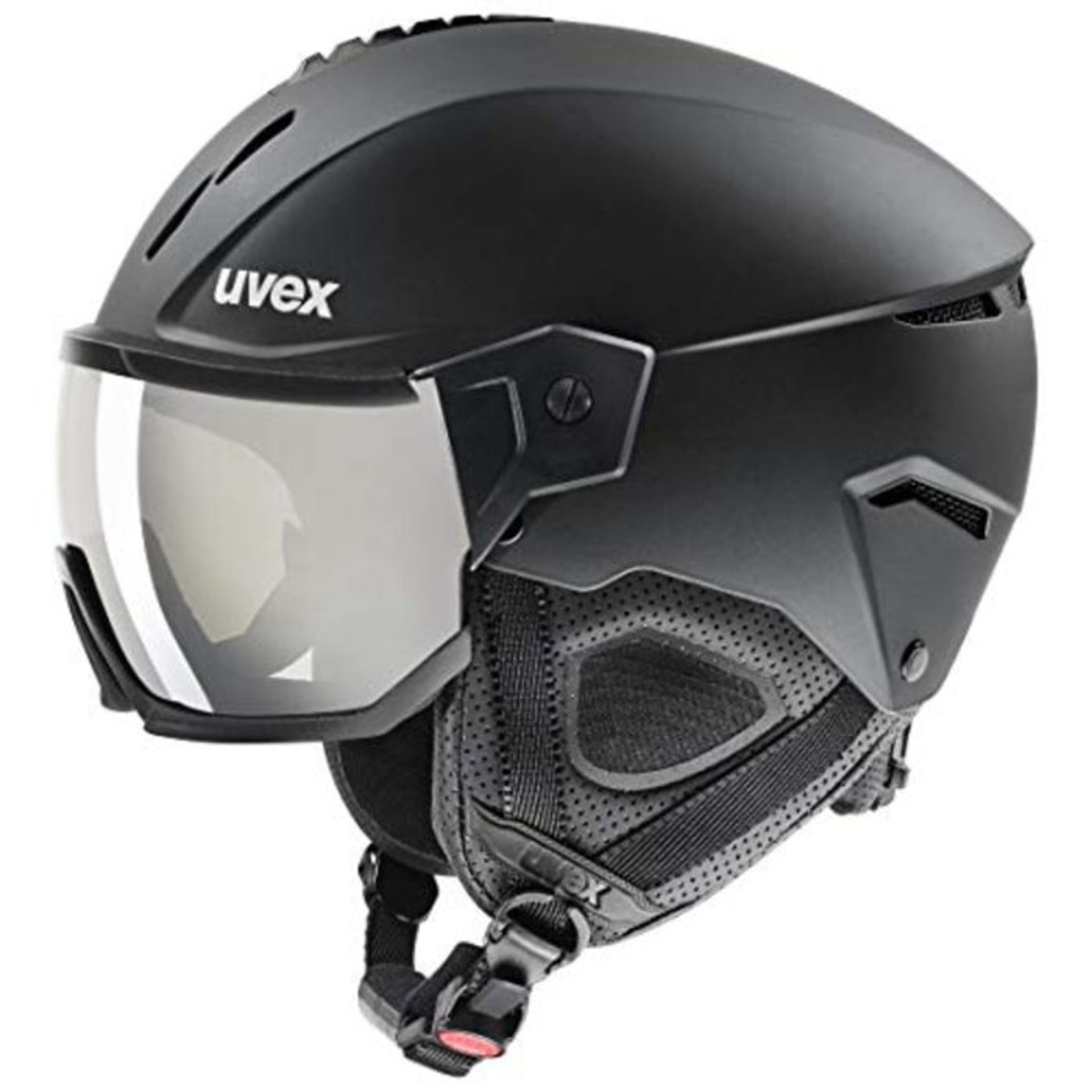 RRP £125.00 Uvex Unisex's Instinct Visor ski Helmet, Black mat, 59-61 cm