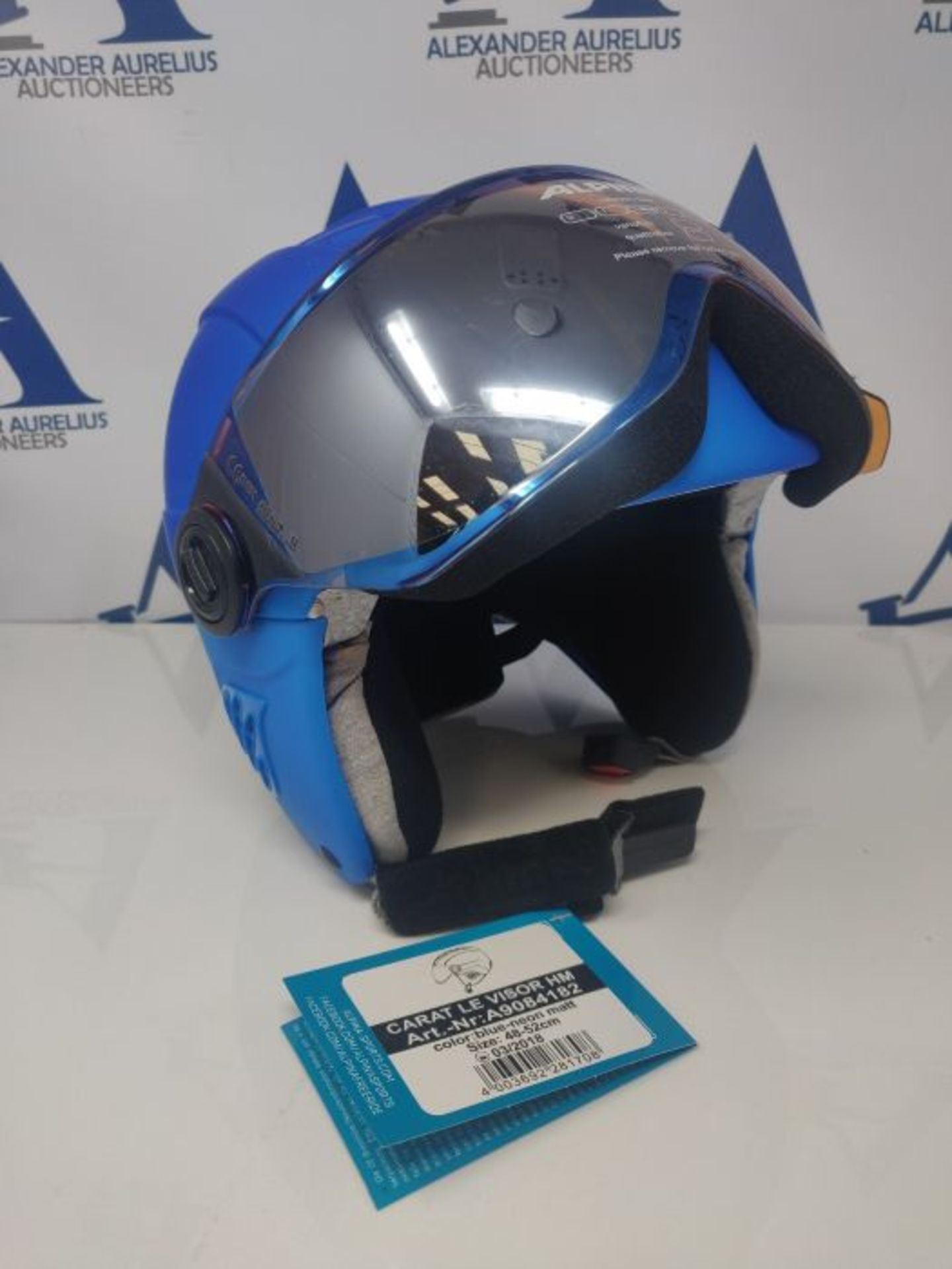 RRP £87.00 ALPINA CARAT LE VISOR HM blue-neon-y matt 48-52 - Image 3 of 3