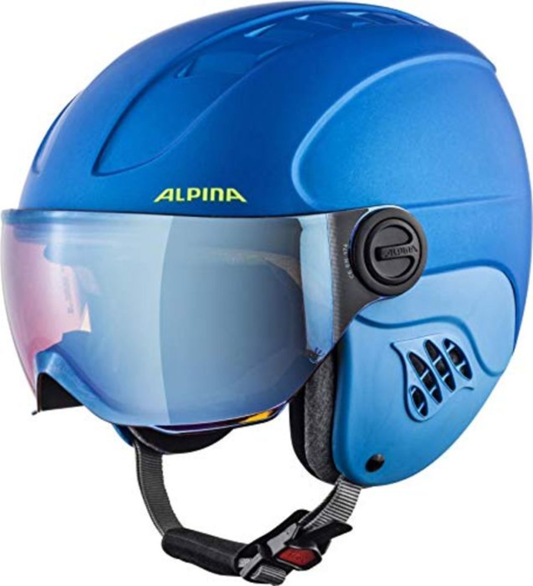 RRP £87.00 ALPINA CARAT LE VISOR HM blue-neon-y matt 48-52