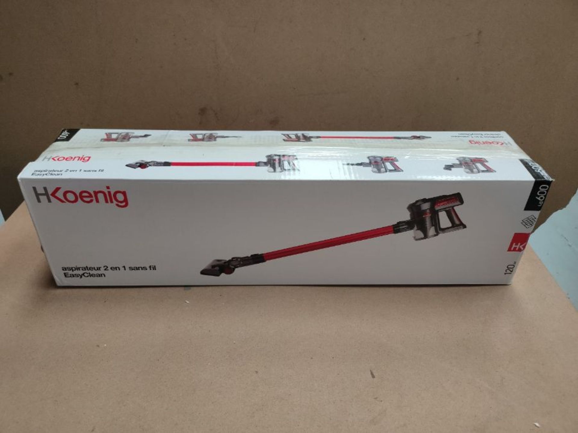 RRP £91.00 H. Koenig UP600 EasyClean Vacuum Cleaner Brush 2 in 1 - Image 2 of 3