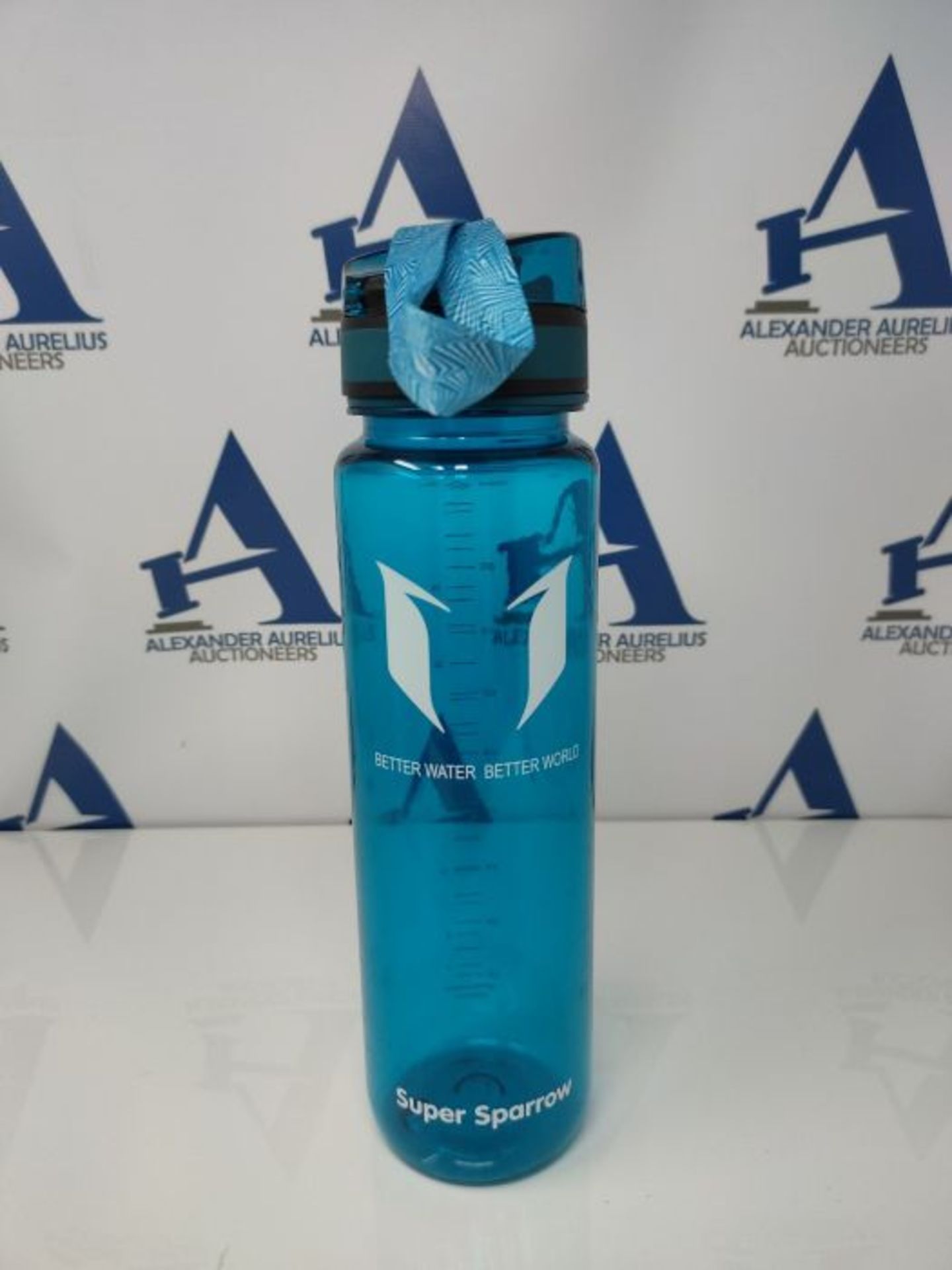 Super Sparrow Sports Water Bottle - 1000ml - Non-Toxic BPA Free & Eco-Friendly Tritan - Image 3 of 3