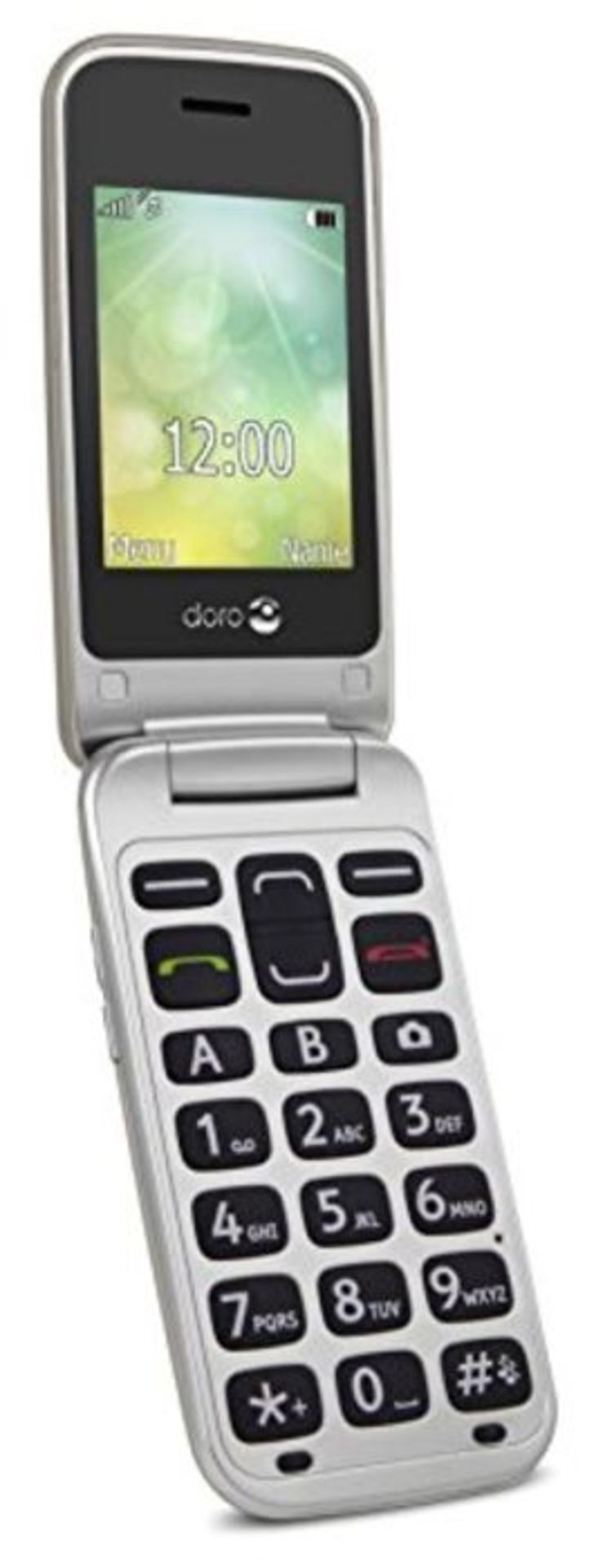 RRP £73.00 Doro 2424 (champagne-silver) unlocked, mobile phone, cell phone