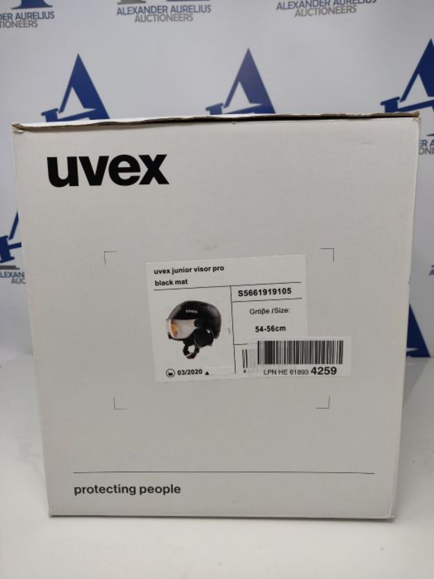 RRP £88.00 uvex Unisex Jugend junior Visor pro Skihelm, Black, 54-56 cm - Image 2 of 3