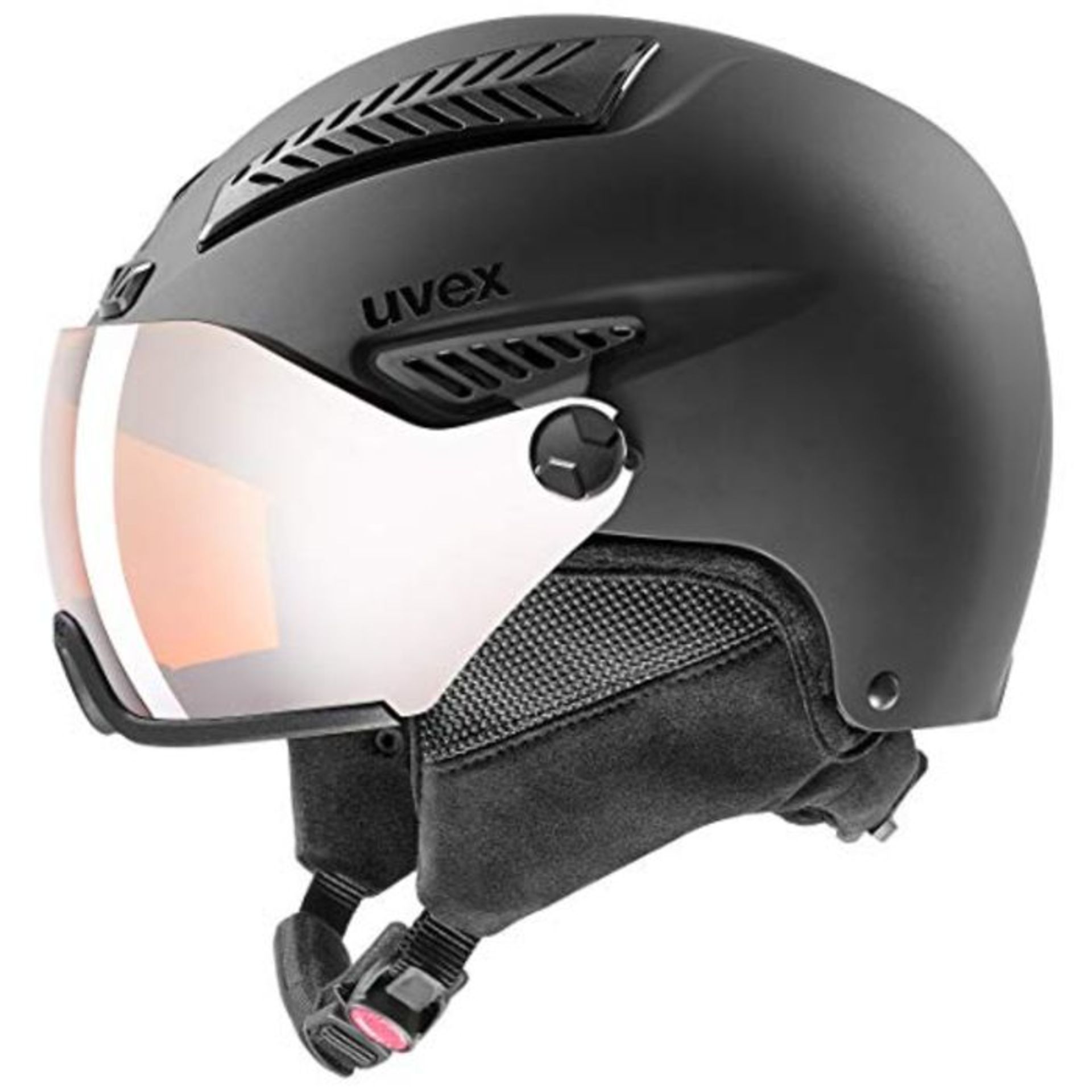 RRP £155.00 uvex Unisex - Erwachsene, hlmt 600 visor Skihelm, black mat, 55-57 cm