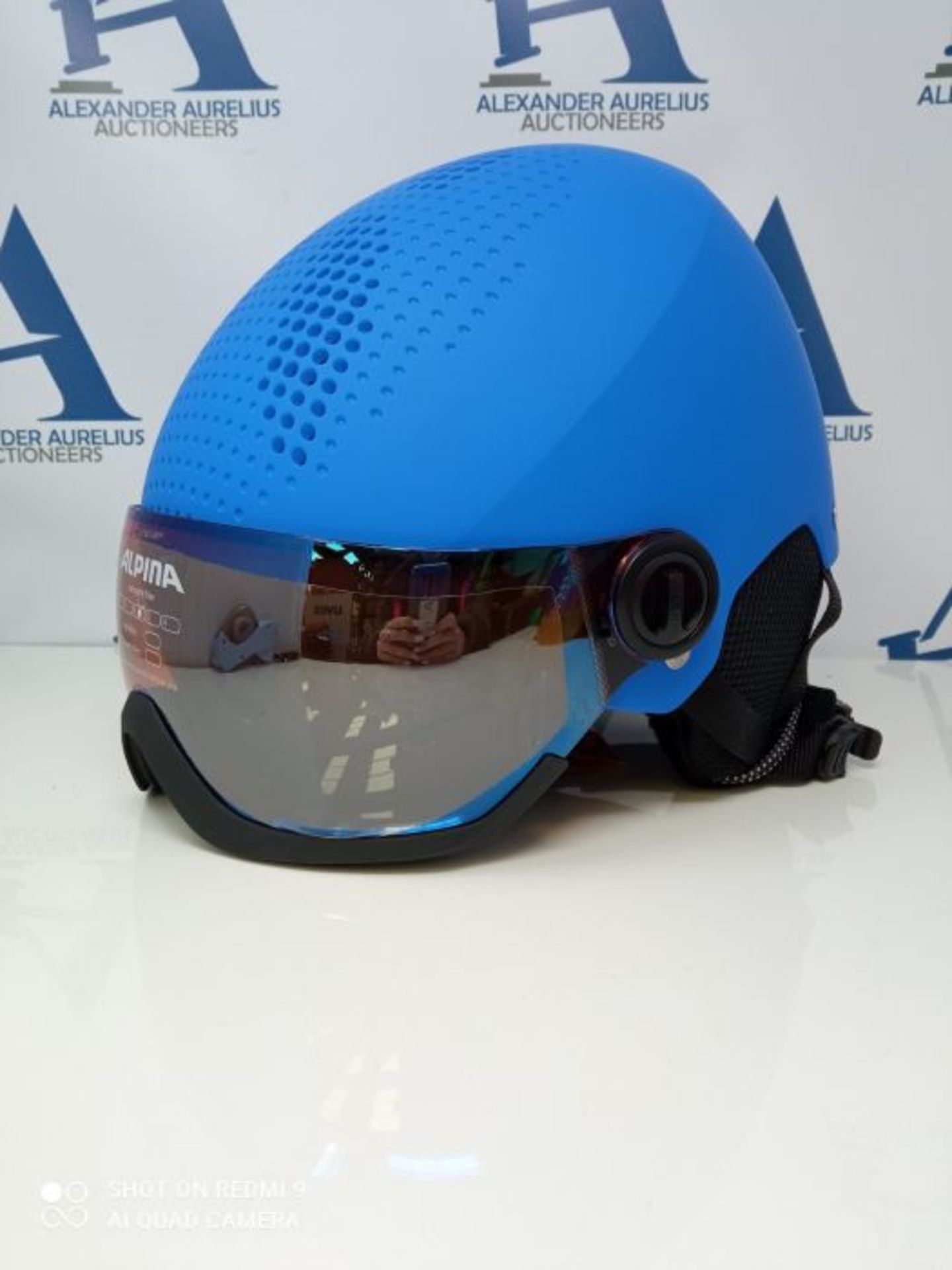 RRP £87.00 ALPINA unisex - children, ZUPO VISOR Q-LITE visor helmet, blue matt, 54-58 cm - Image 3 of 3