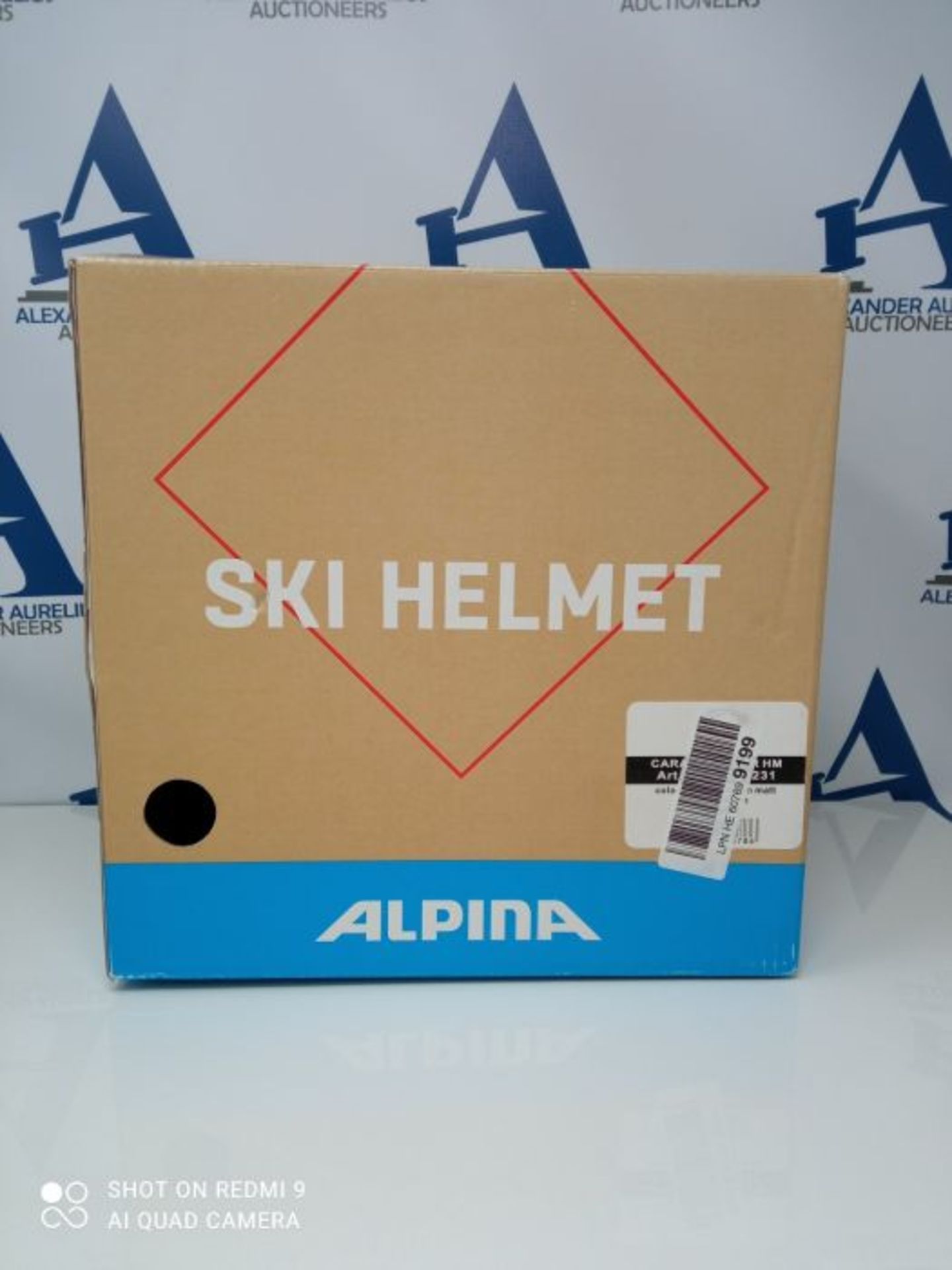 RRP £83.00 ALPINA Boys, CARAT LE VISOR HM Ski & snowboard helmet, charcoal-neon matt, 51-55 cm - Image 2 of 3