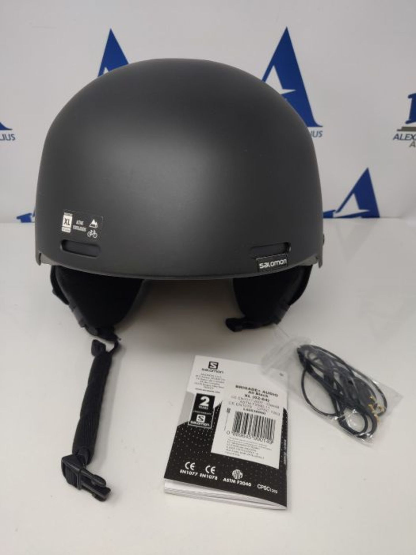 RRP £68.00 Helmet BRIGADE+ AUDIO All Black - Image 3 of 3
