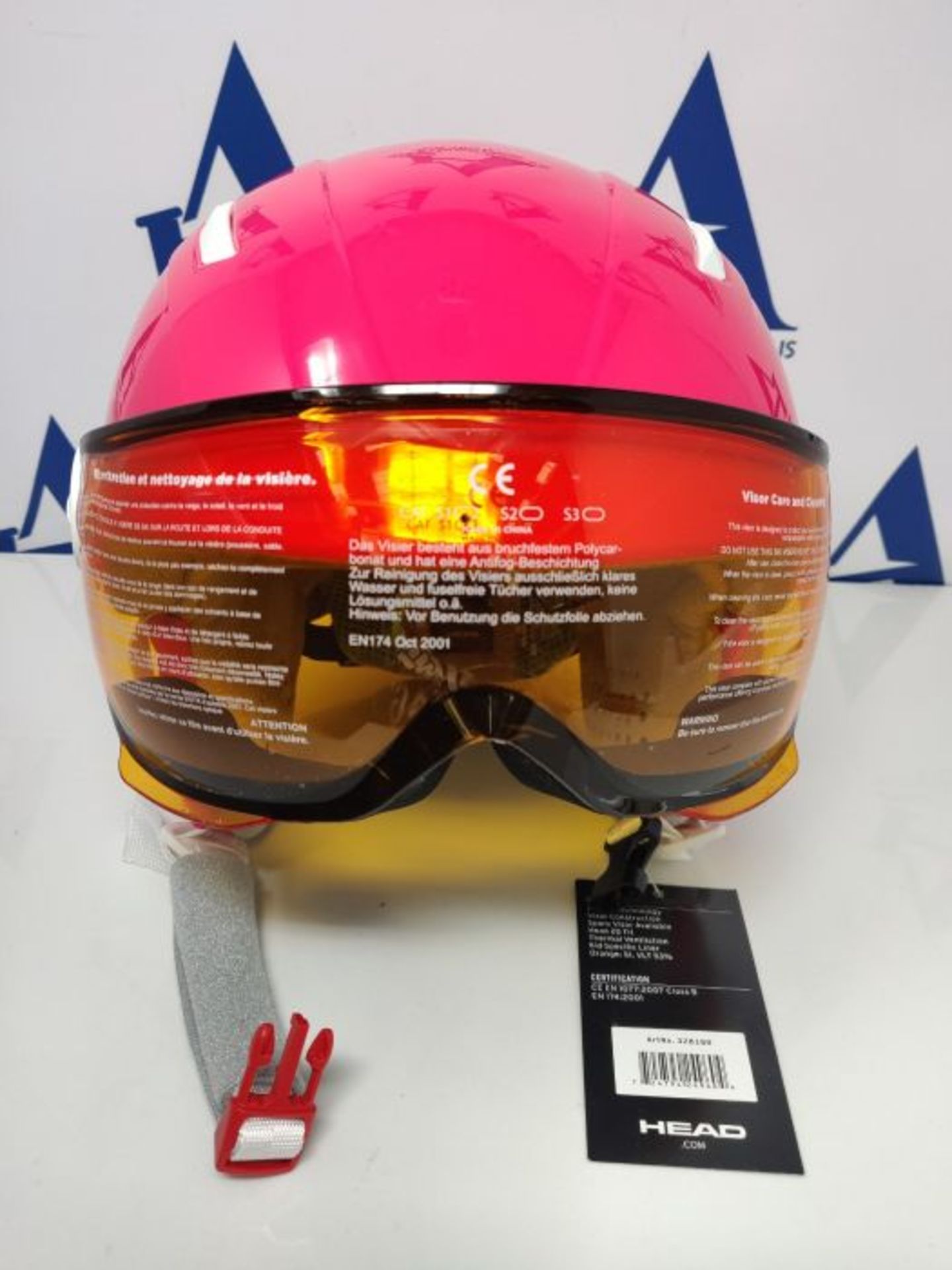 RRP £62.00 HEAD Unisex - Adult's Maja Visor Ski Helmet, Pink, XS/S - Image 3 of 3