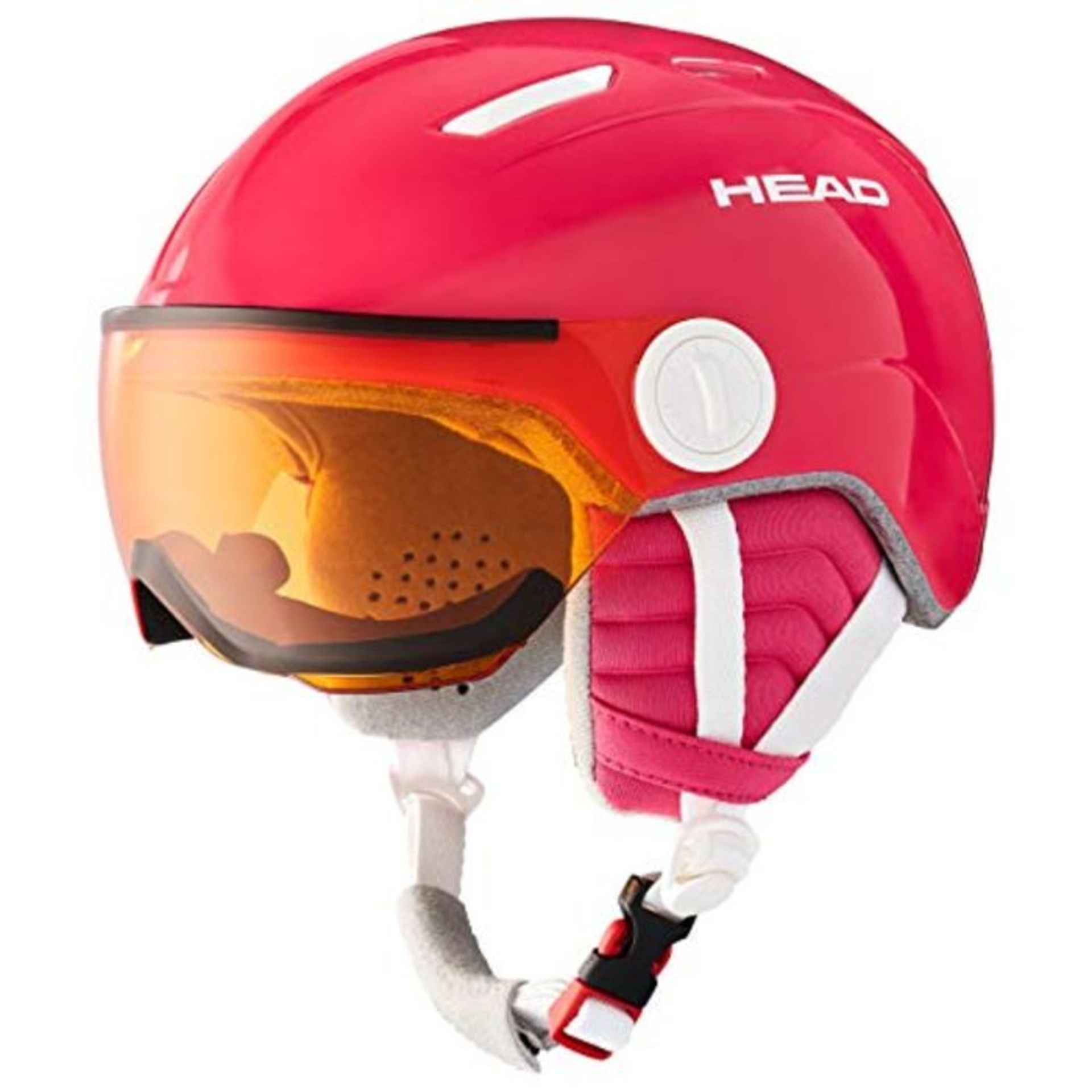 RRP £62.00 HEAD Unisex - Adult's Maja Visor Ski Helmet, Pink, XS/S