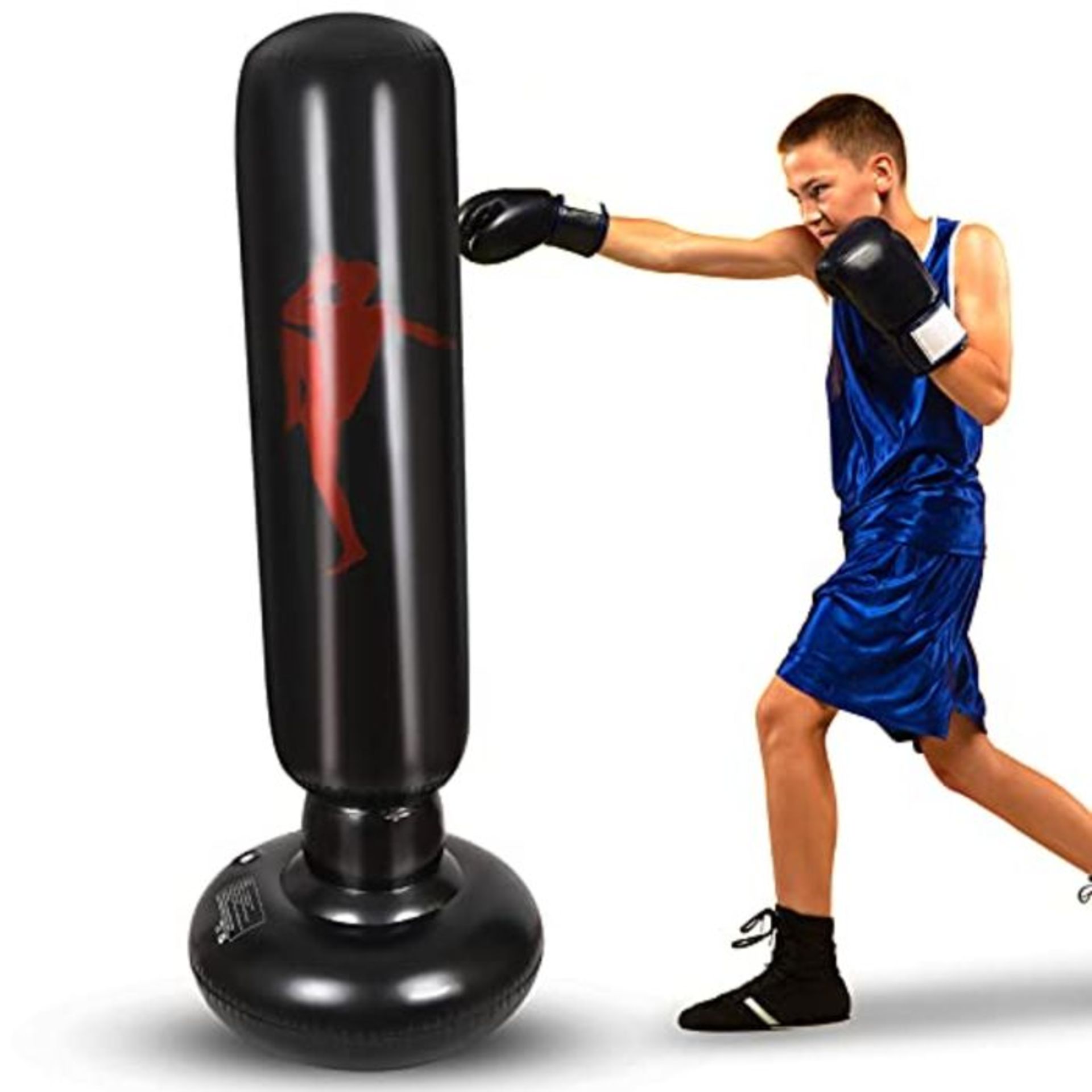 Nabance Children's Inflatable Punch Bag 150 cm Standing Punch Bag Children from 6 Year