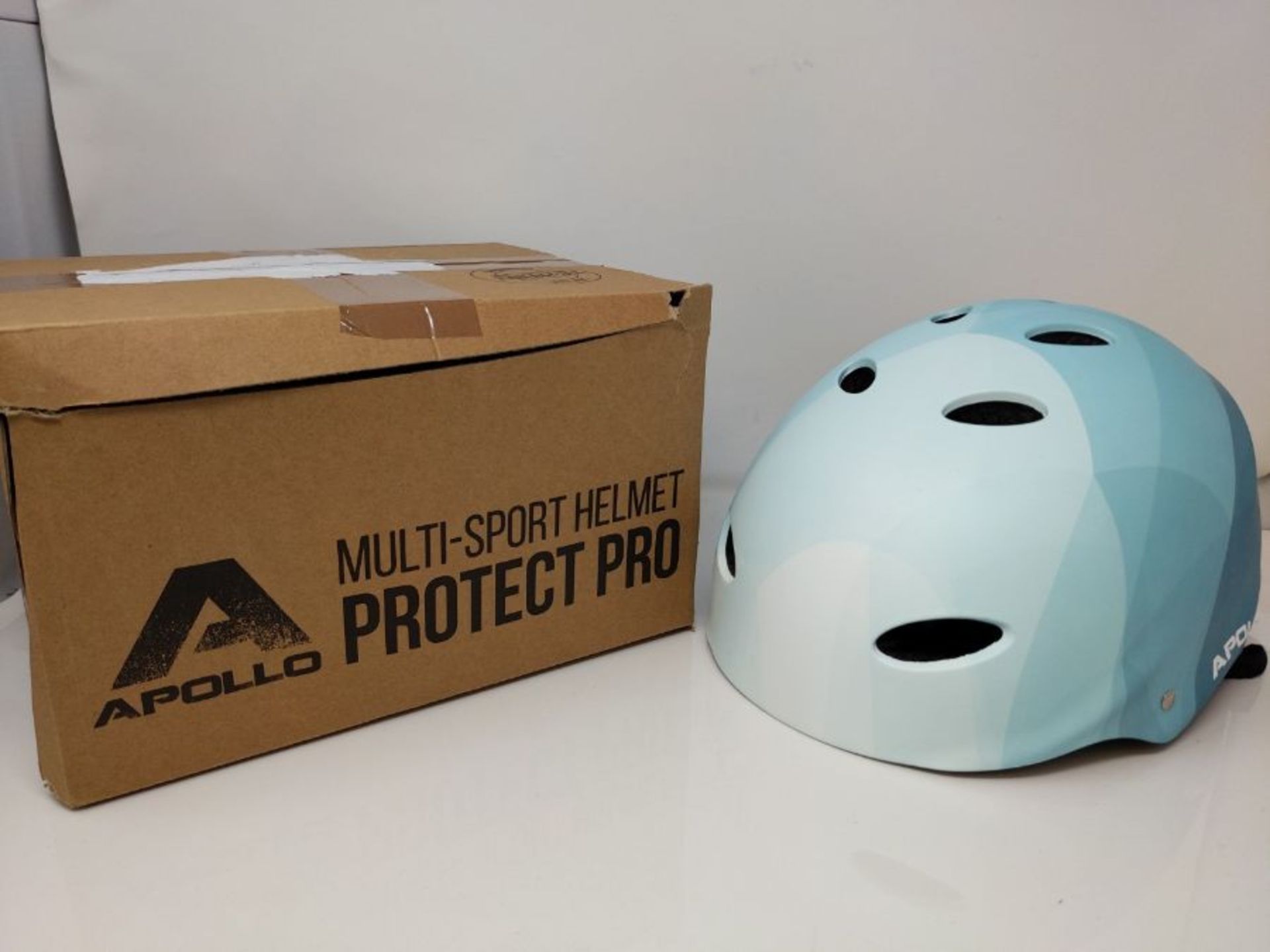 APOLLO Skateboard Helmet - Bike Helmet - Adjustable Skateboard, Scooter, BMX Helmet, w - Image 2 of 2