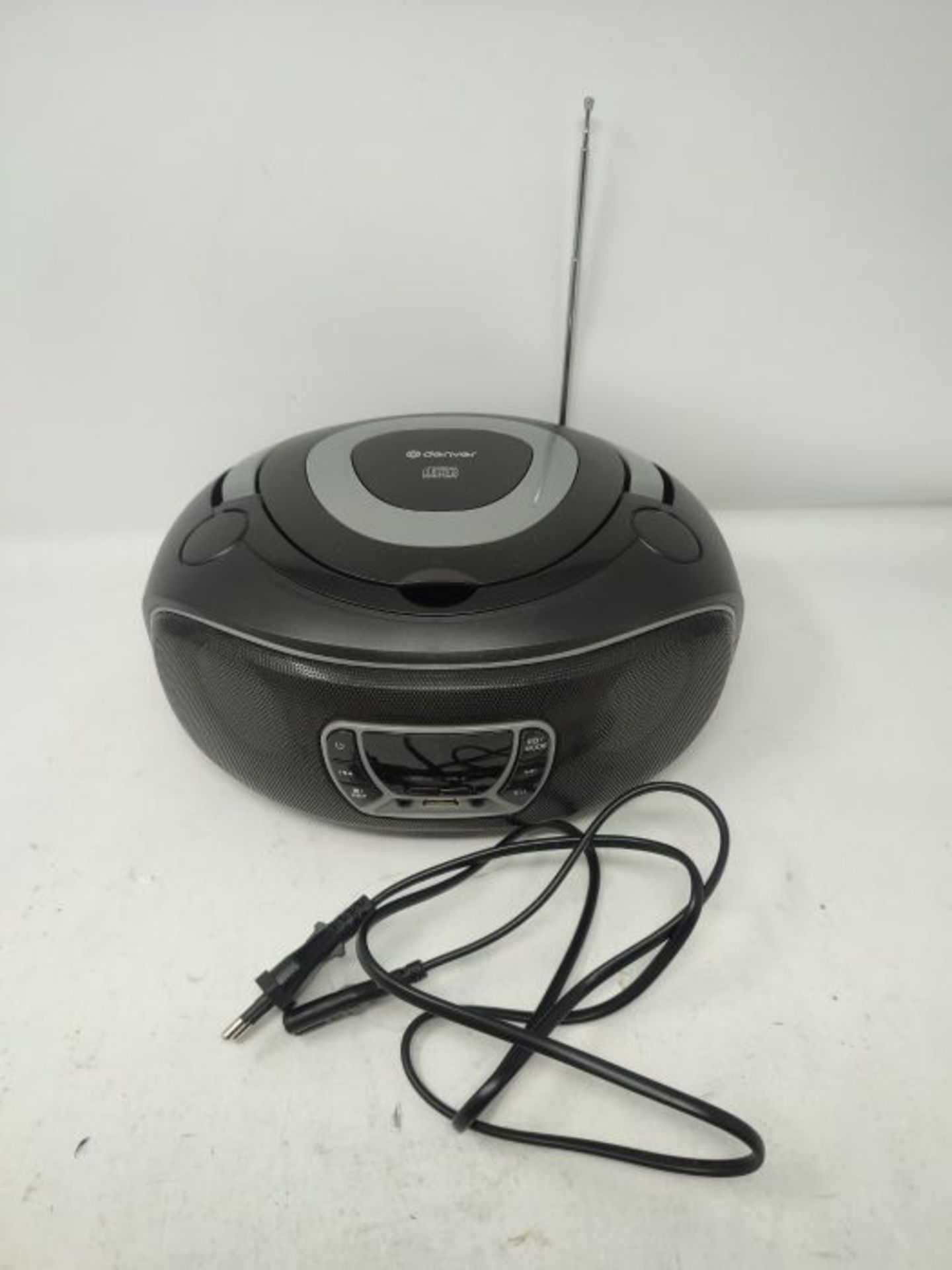 Denver Electronics TCL-212BT - CD Player (4 W, FM, external, portable CD player, black - Image 3 of 3