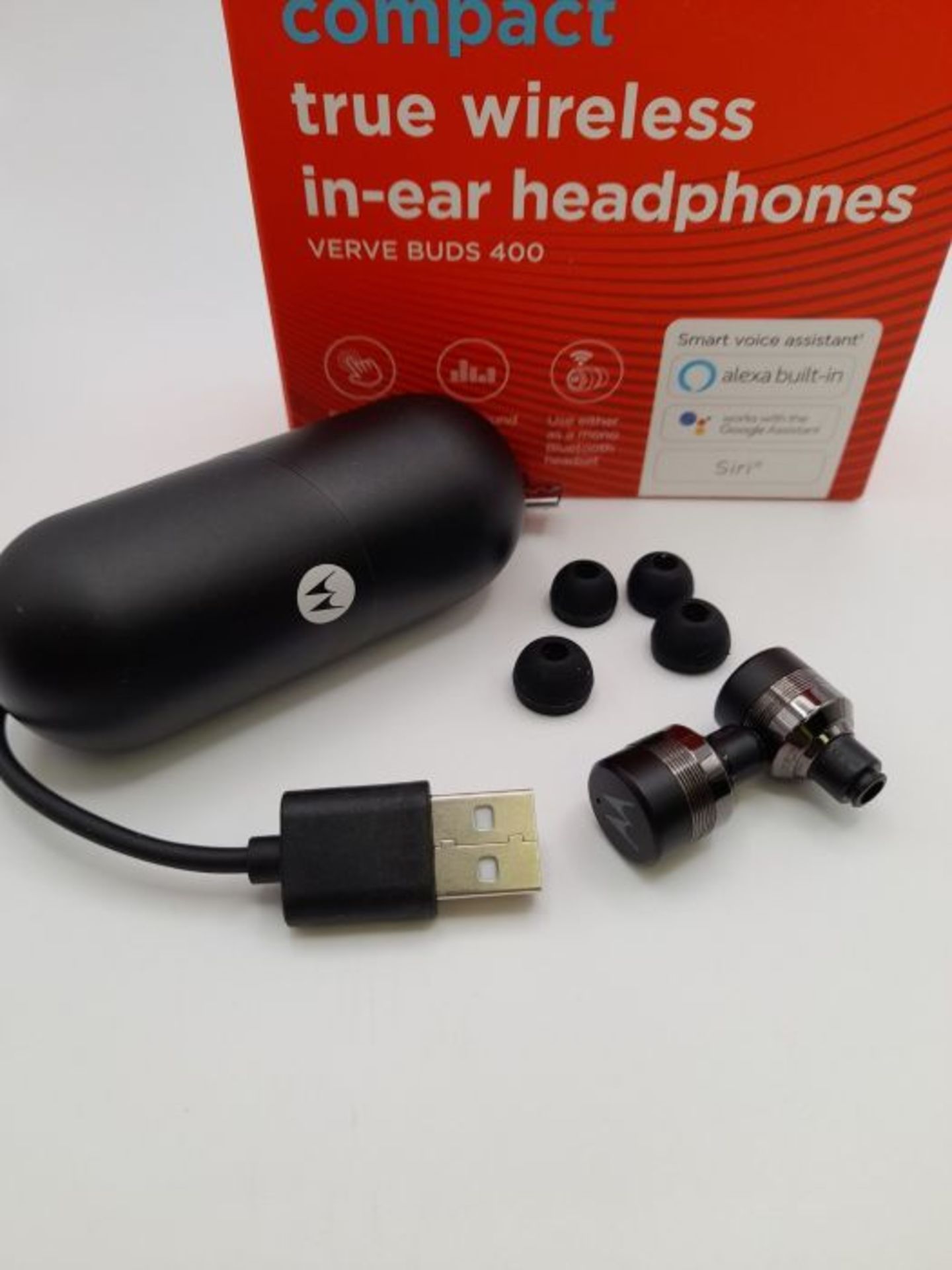 Motorola VerveBuds 400 - Bluetooth in Ear Mini KopfhÃ¶rer - Tragbar Ladebox und Inte - Image 3 of 3