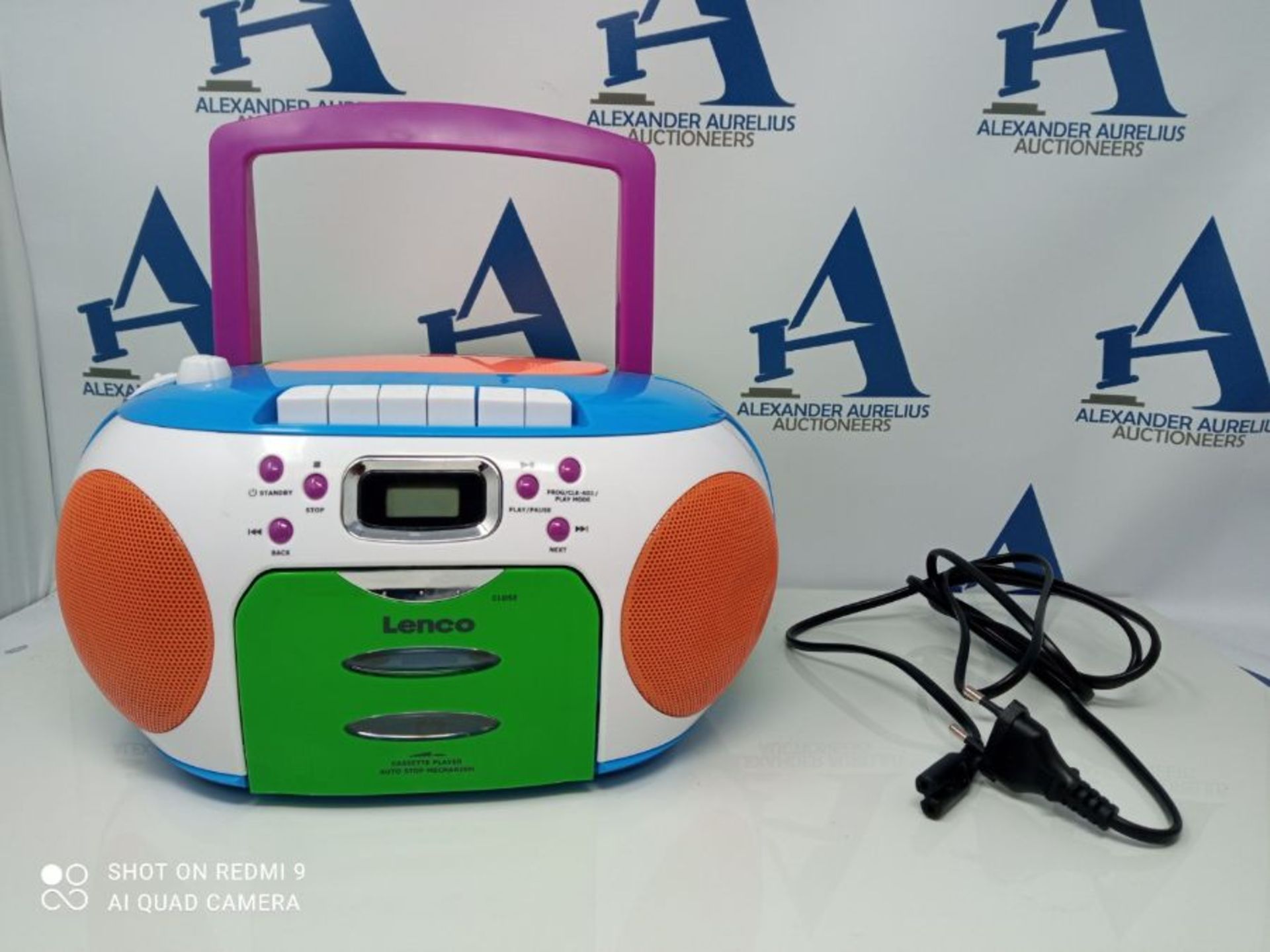 RRP £54.00 Lenco SCD-971 Children's Radio - Cassette Radio with CD - CD Radio - Cassette Player - - Image 3 of 3