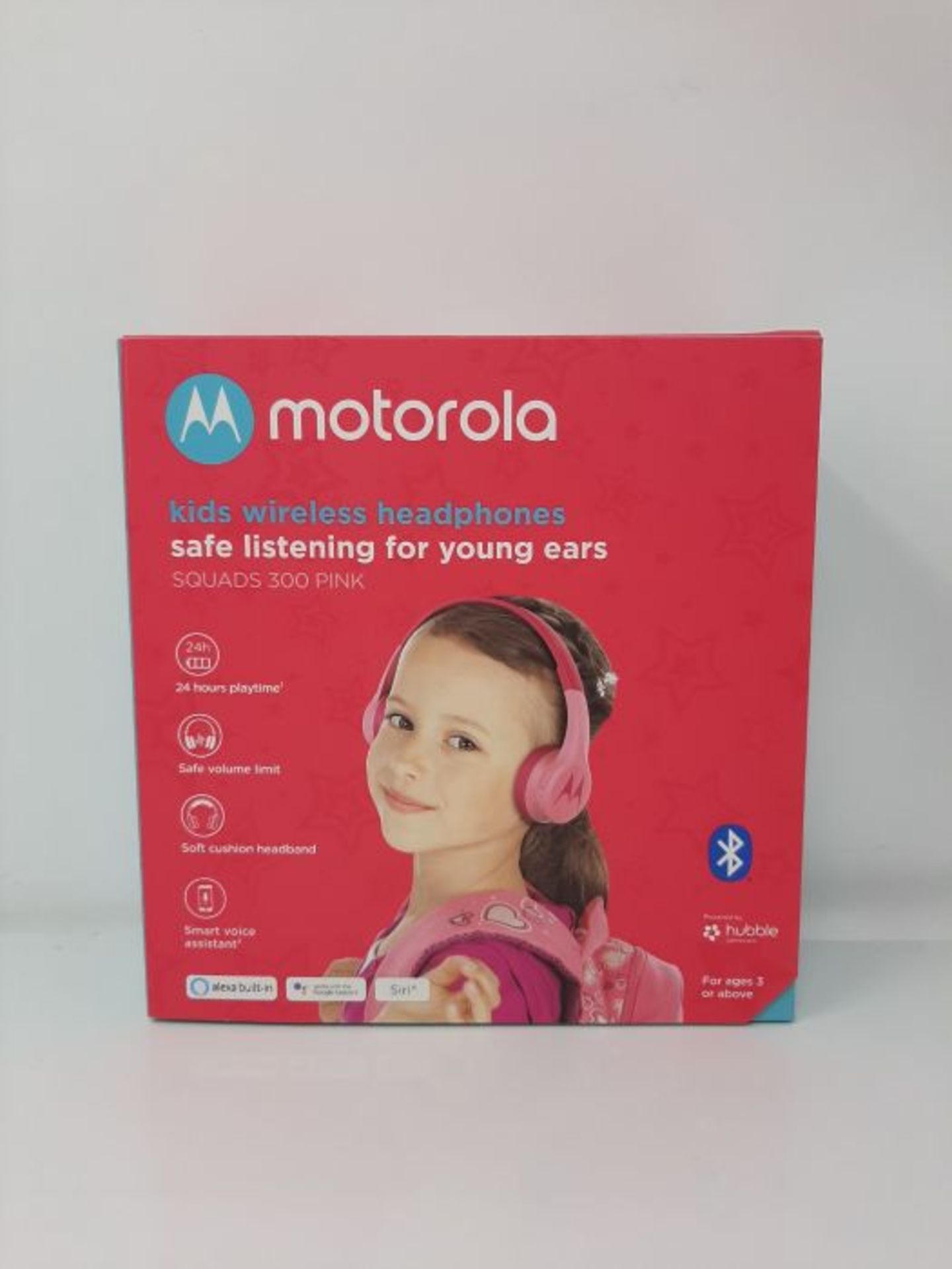 Motorola Squads 300 Wireless Kids Headphones with 15 Hours Play Time, Audio Splitter f - Image 2 of 3