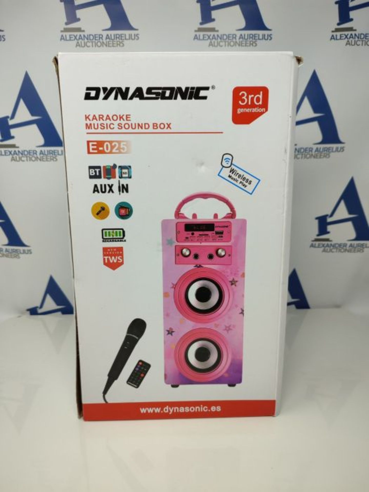 RRP £51.00 DYNASONIC (3º Generation Microphone Karaoke Speaker, ideal for original teenage gifts - Image 2 of 3