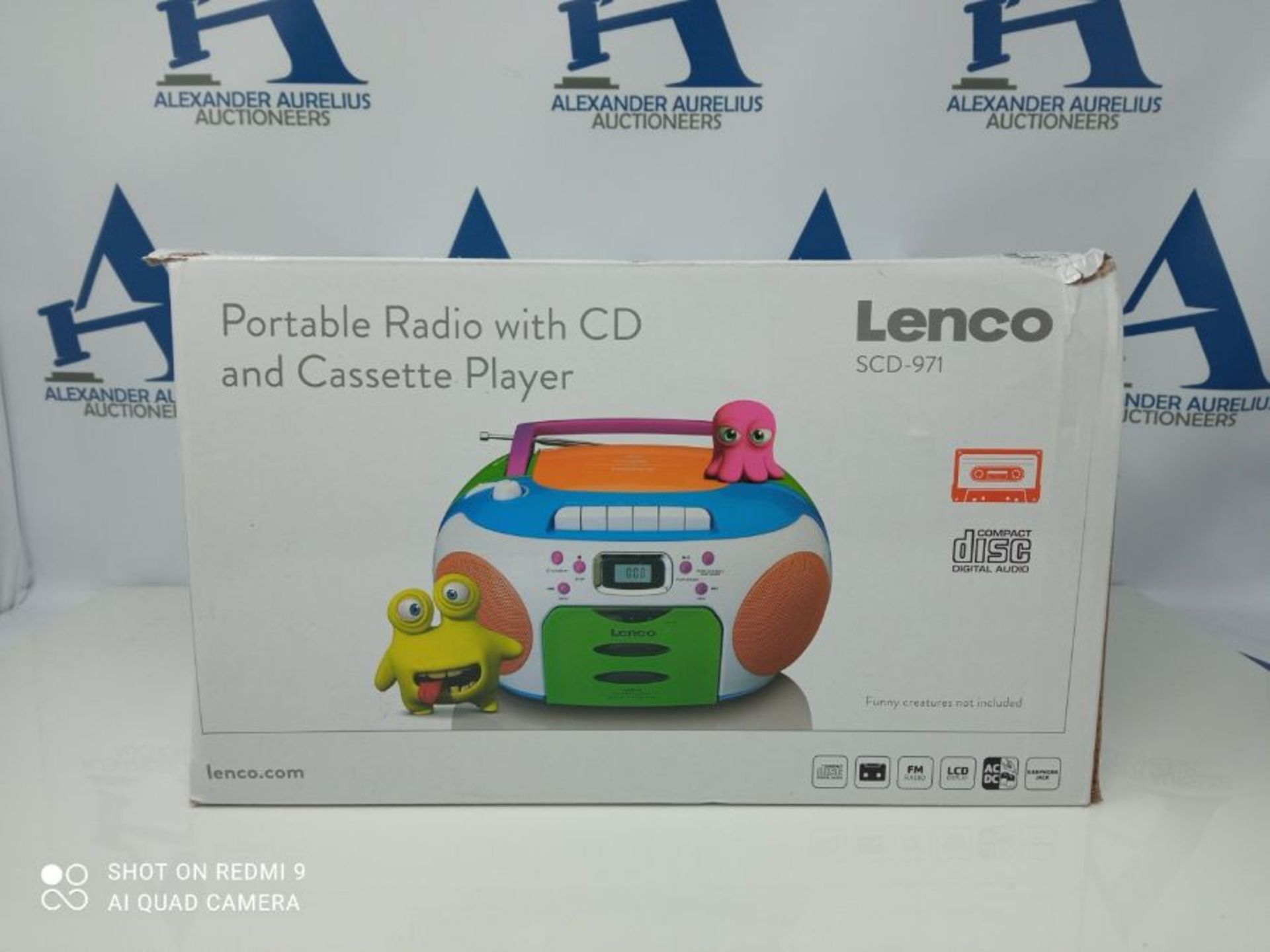 RRP £54.00 Lenco SCD-971 Children's Radio - Cassette Radio with CD - CD Radio - Cassette Player - - Image 2 of 3