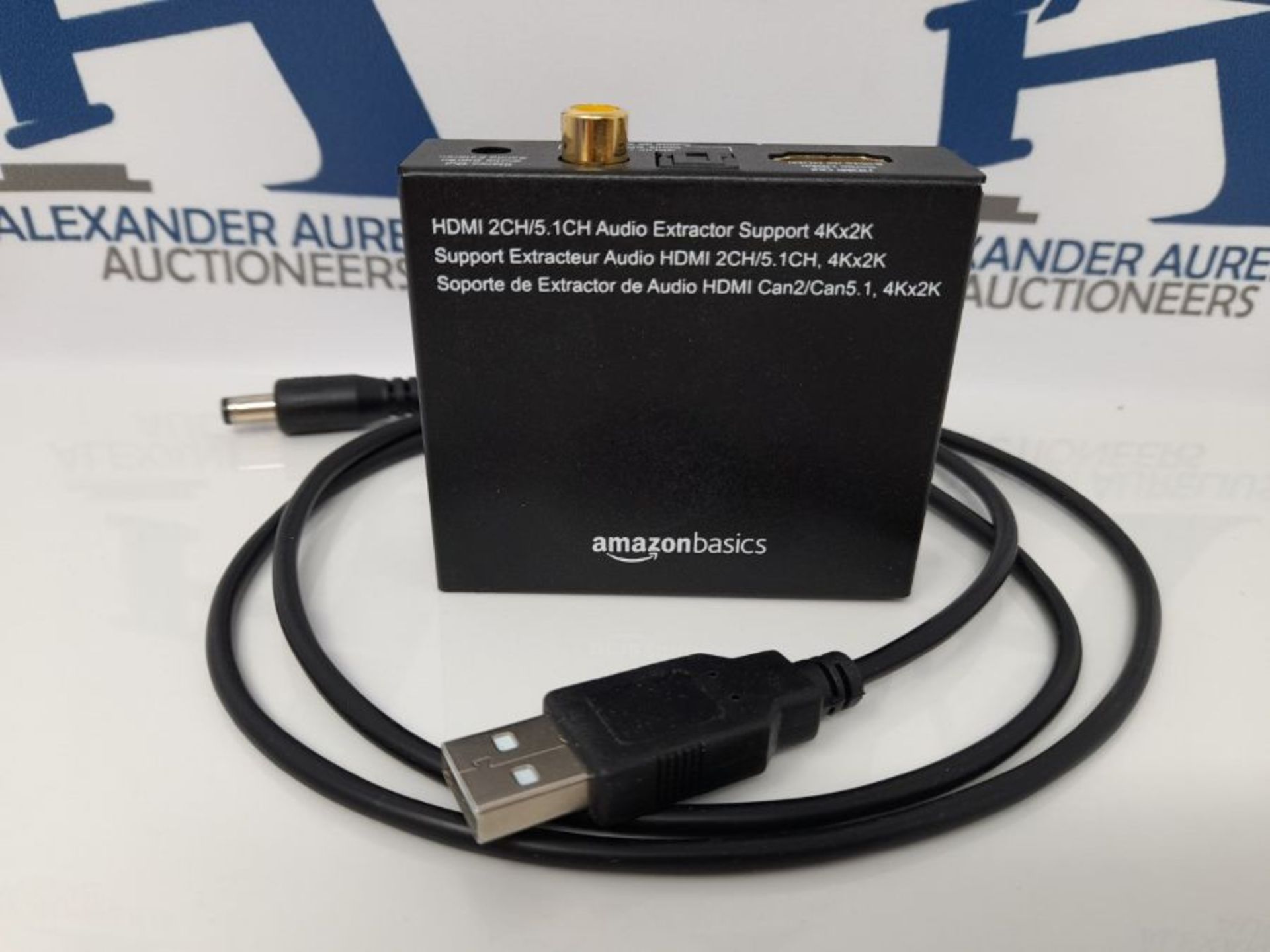 Amazon Basics - Audio-Extractor-Konverter, HDMI auf HDMI + Audio (SPDIF + RCA Stereo) - Image 2 of 3