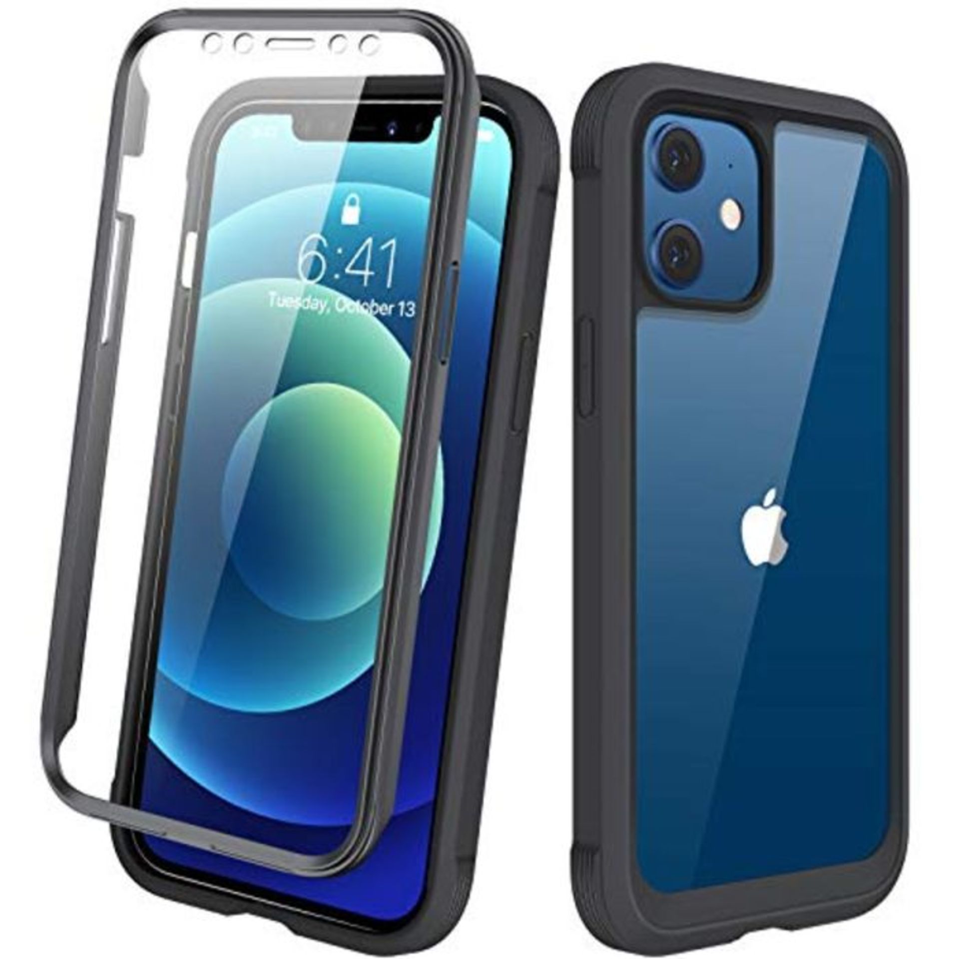 [CRACKED] Diaclara 360 Degree Case Compatible with iPhone 12/12 Pro 6.1 Inch Full Body